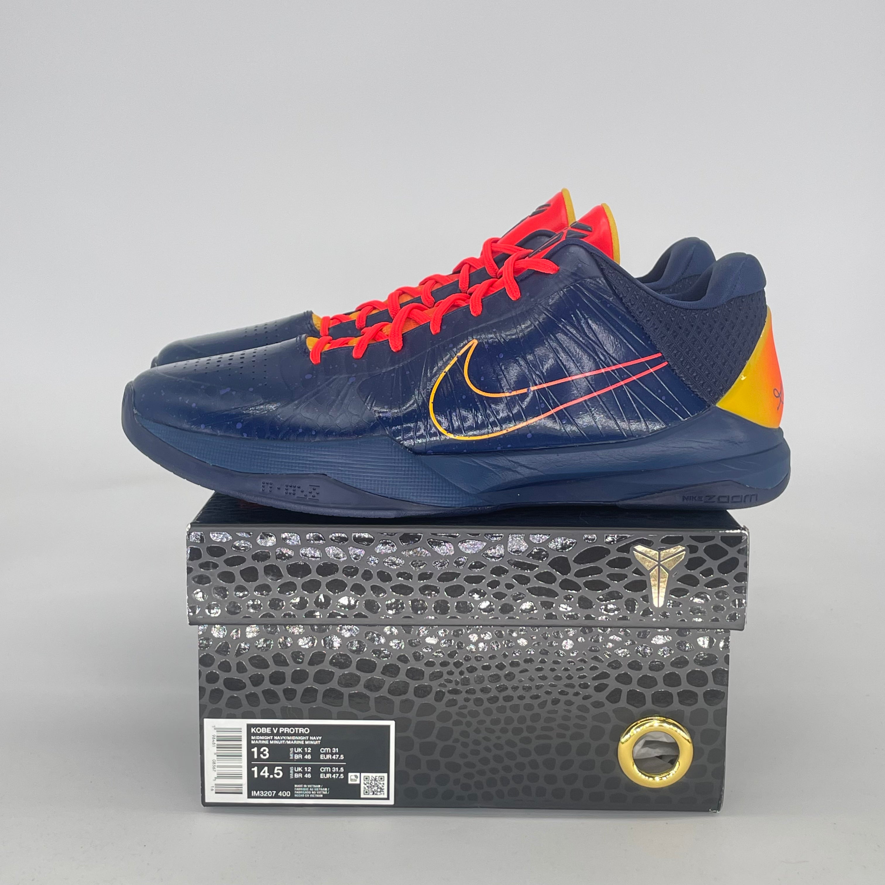 NIKE KOBE 5 PROTRO CAITLIN CLARK INDIANA FEVER IM3207-400 SIZE 13/14.5W