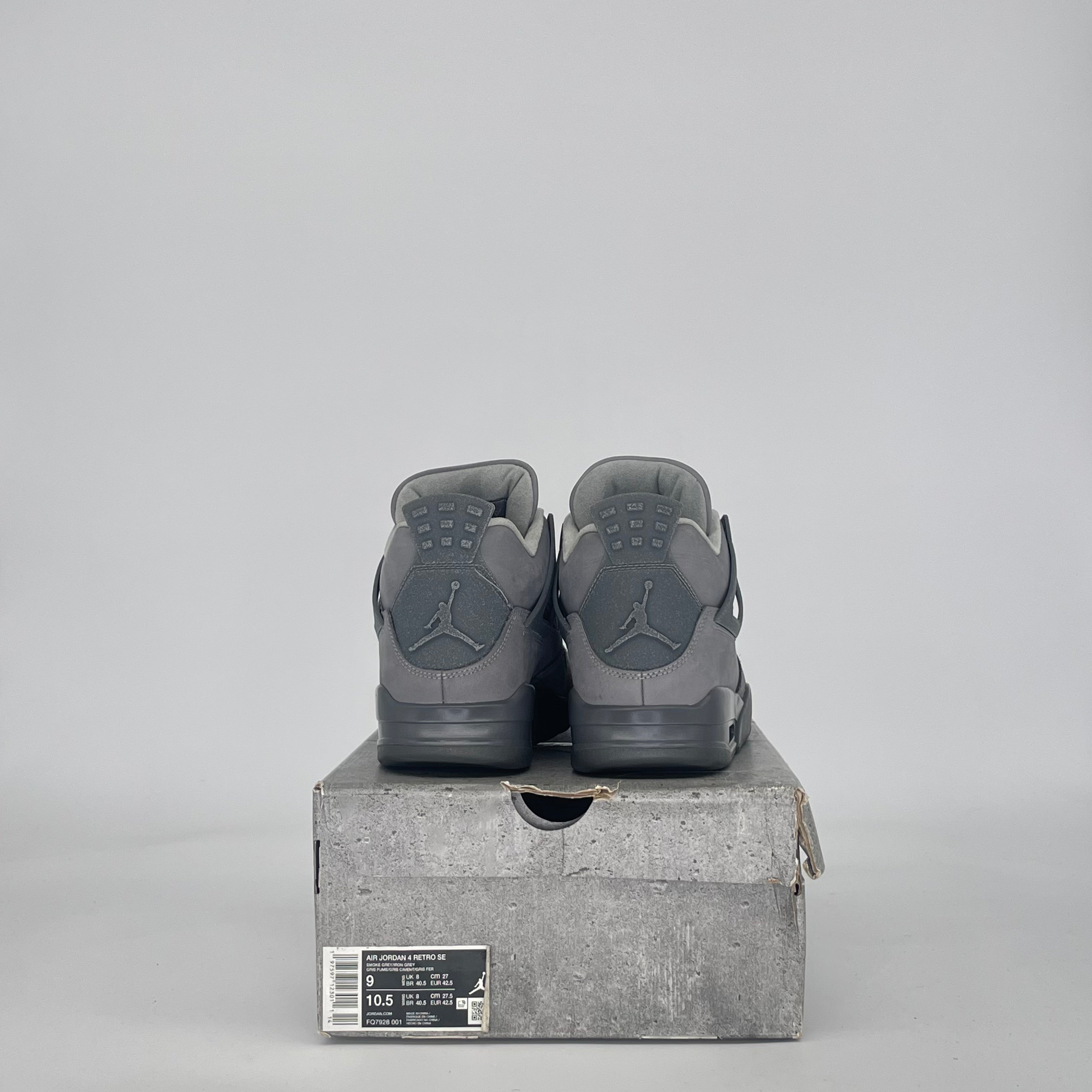 AIR JORDAN 4 PARIS OLYMPICS WET CEMENT FQ7928-001 SIZE 9/10.5W
