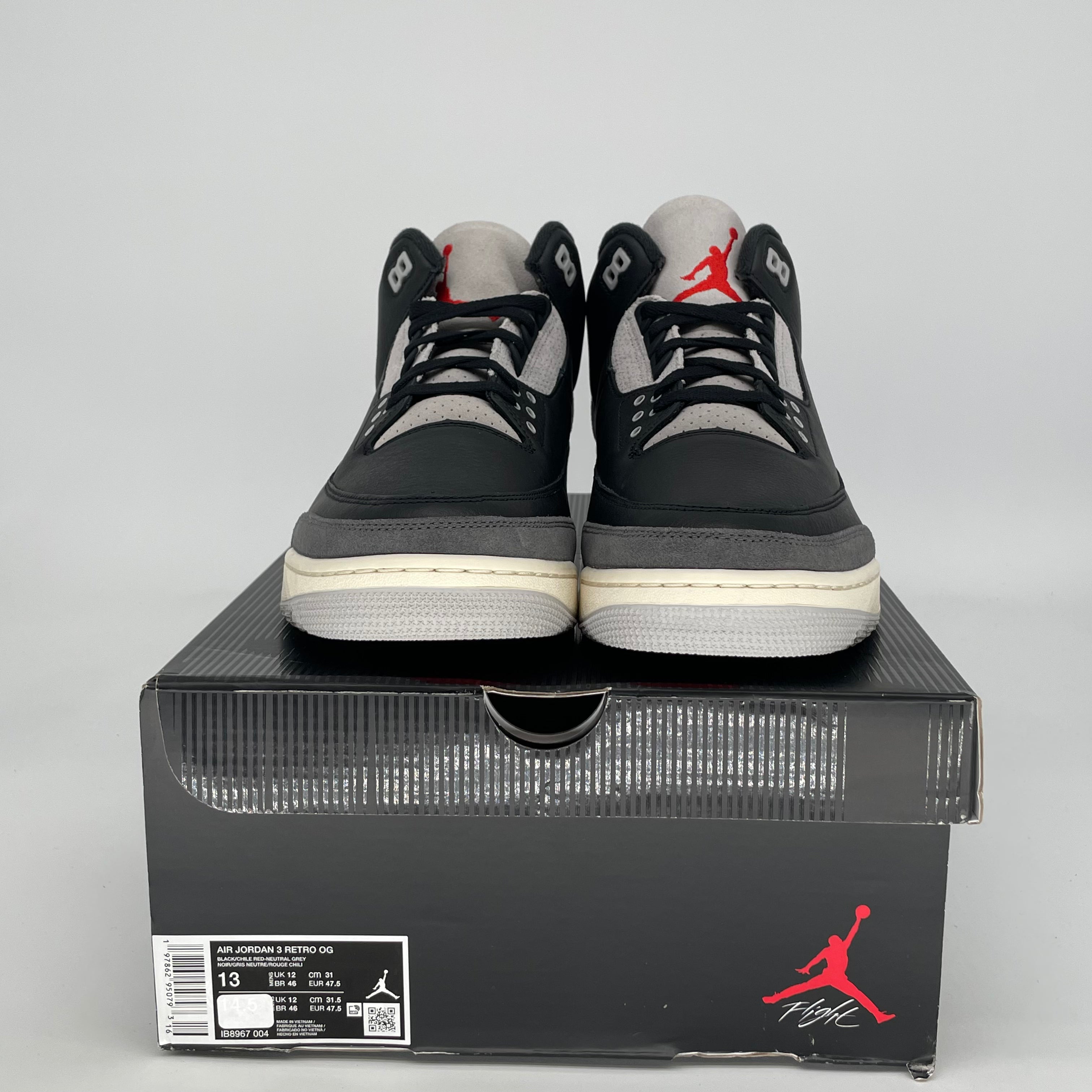 AIR JORDAN 3 RARE AIR IB8967-004 SIZE 13/14.5W