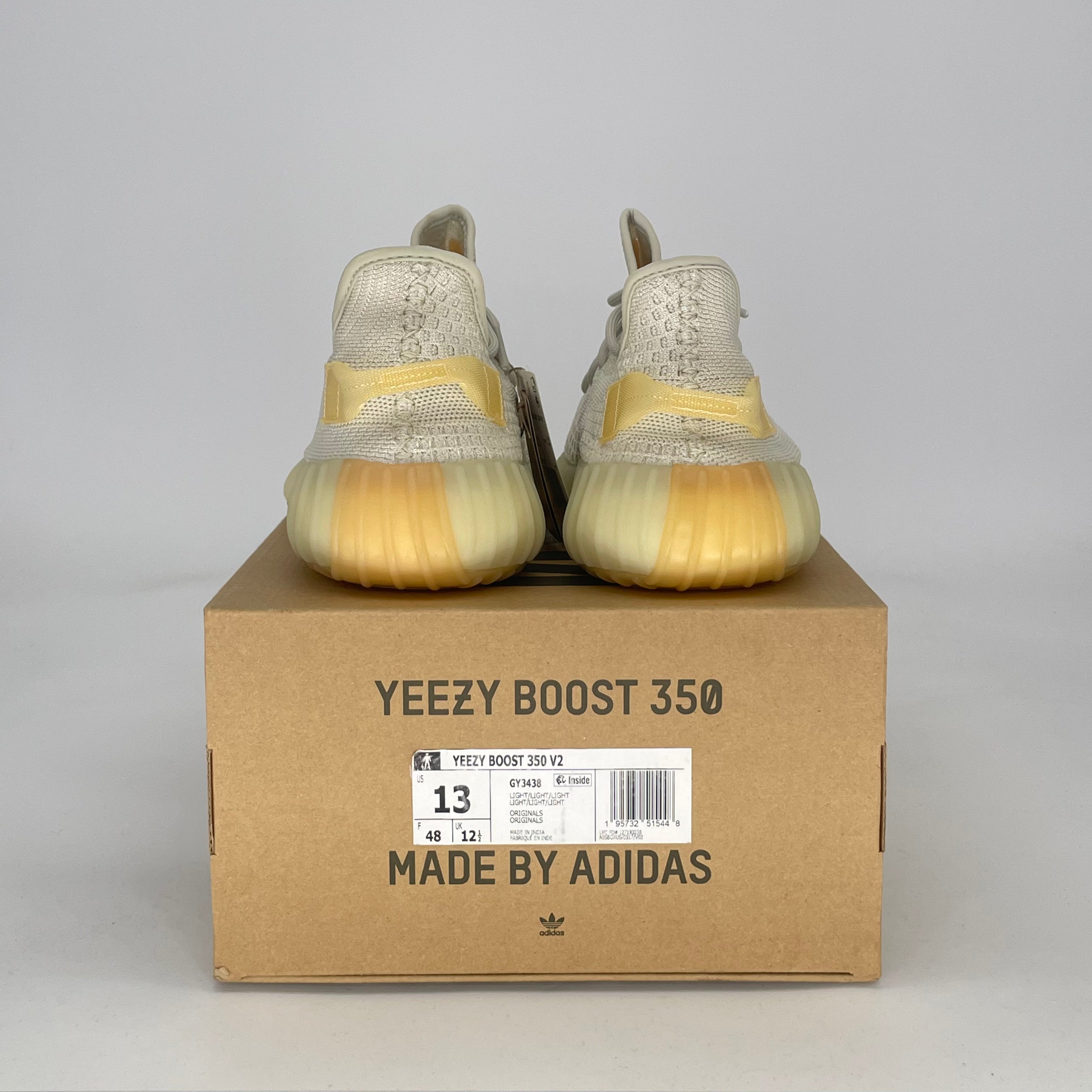ADIDAS YEEZY BOOST 350 V2 LIGHT GY3438 SIZE 13/14.5W