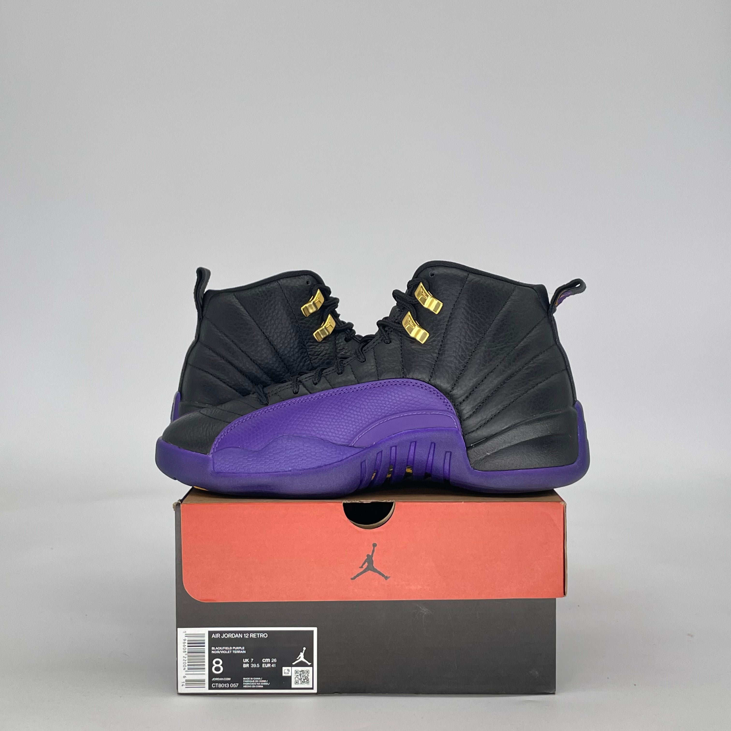 AIR JORDAN 12 FIELD PURPLE CT8013-057 SIZE 8/9.5W