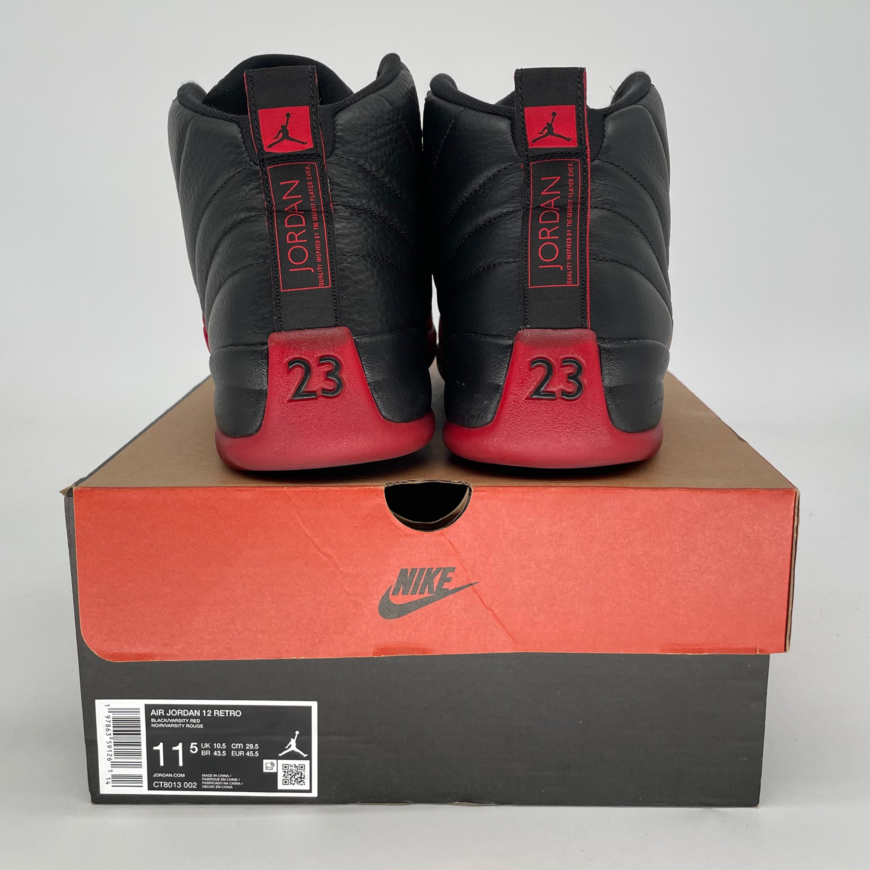 AIR JORDAN 12 FLU GAME CT8013-002 SIZE 11.5/13W