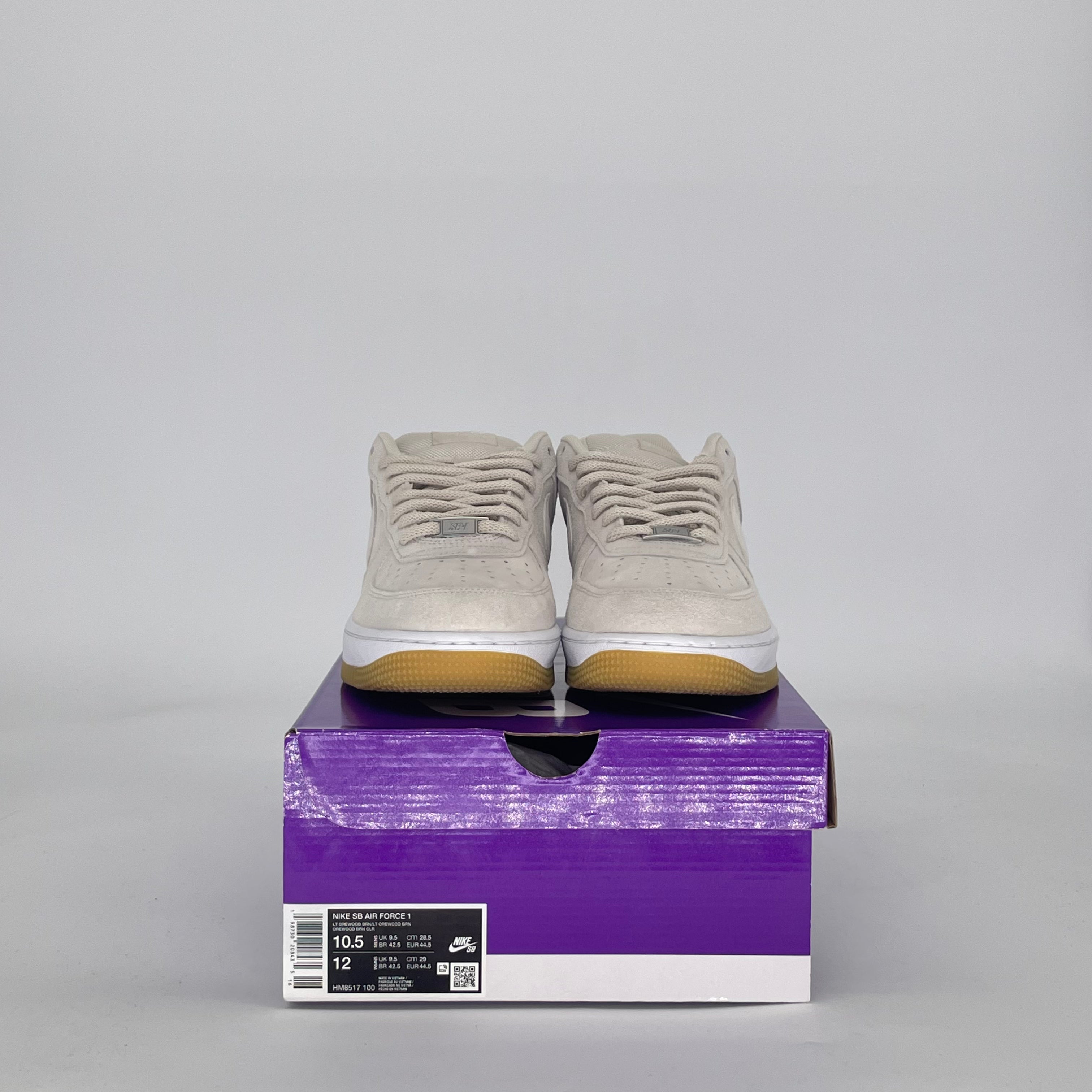 NIKE AIR FORCE 1 LOW SB LIGHT OREWOOD BROWN PINK HM8517-100 SIZE 10.5/12W