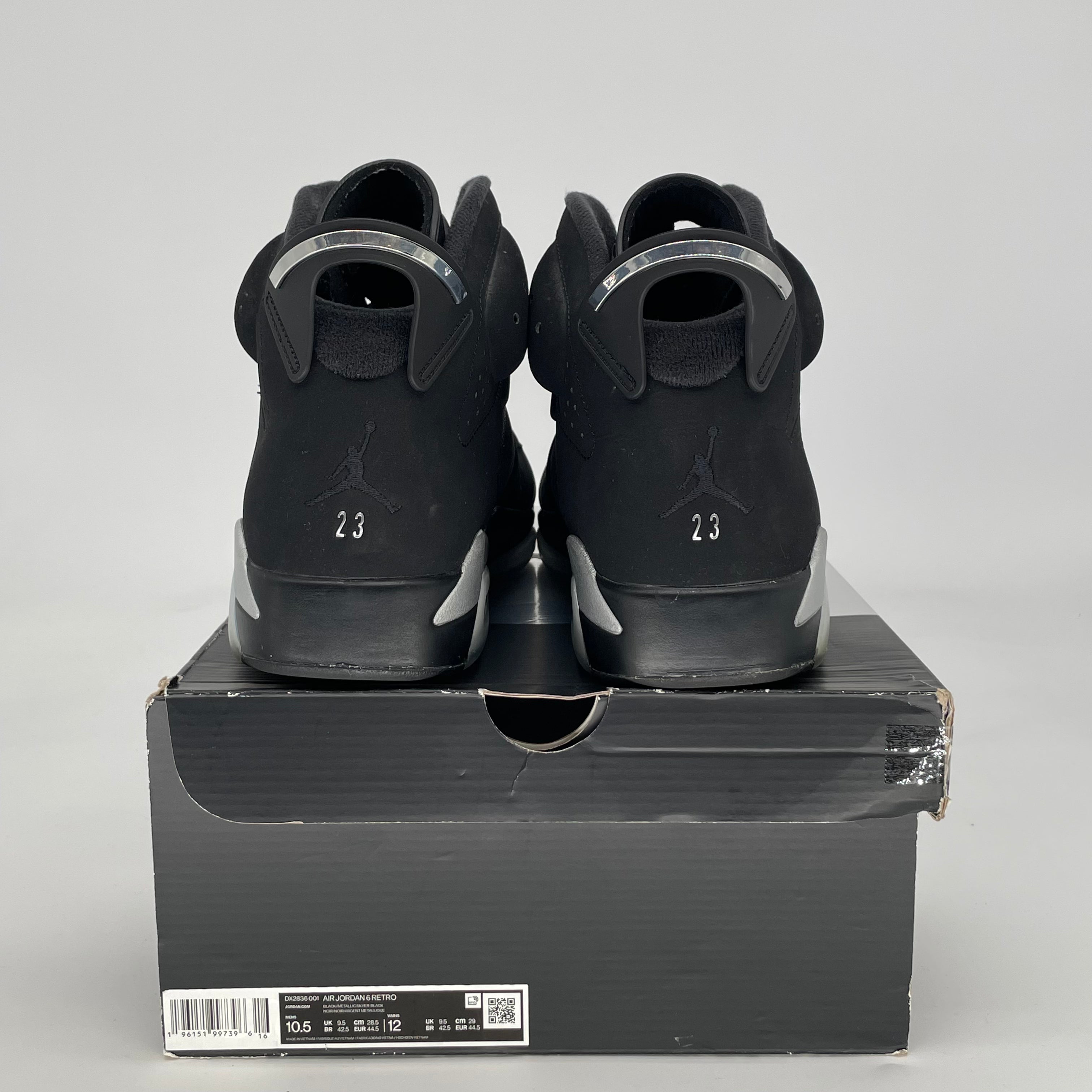 AIR JORDAN 6 CHROME DX2836-001 SIZE 10.5/12W