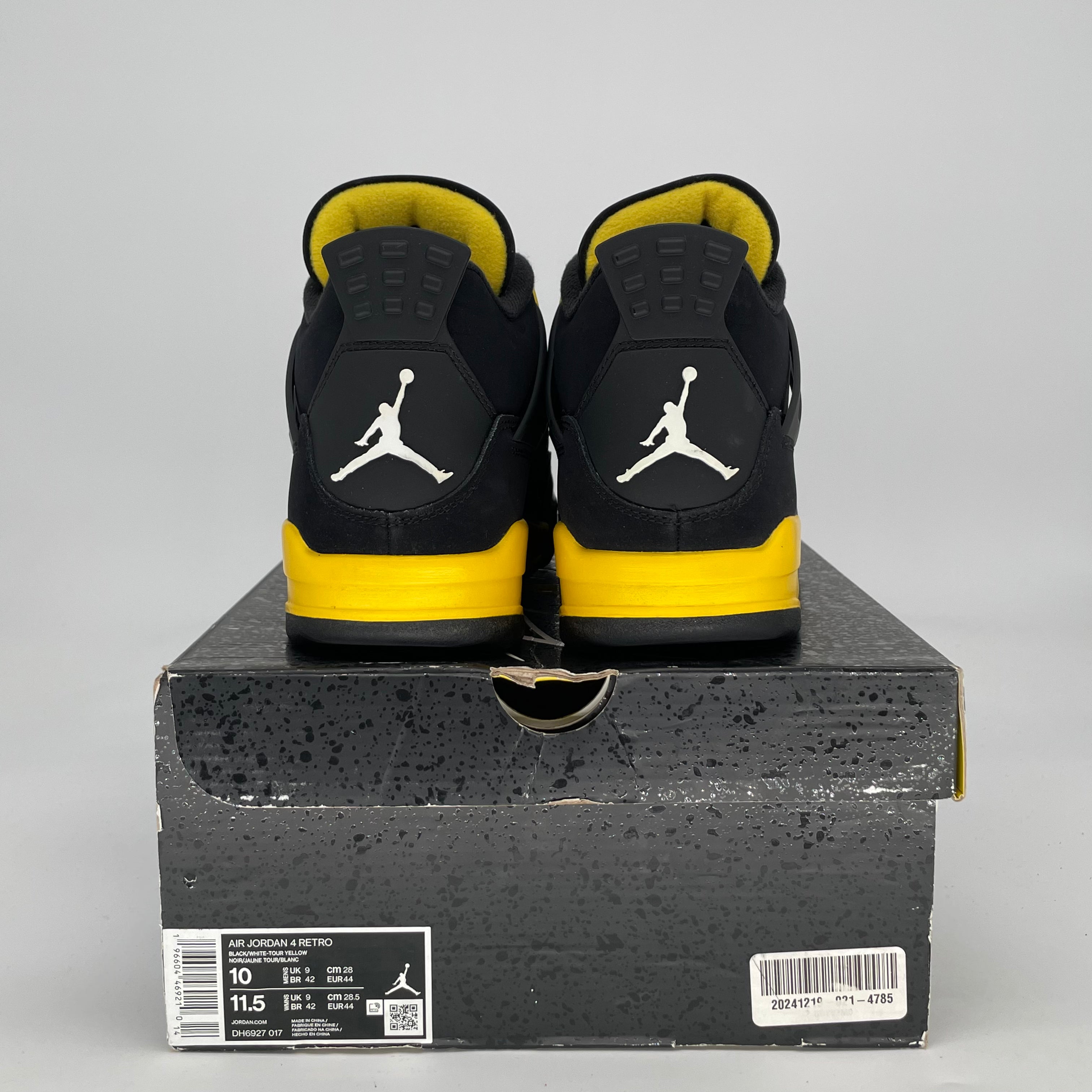 AIR JORDAN 4 THUNDER DH6927-017 SIZE 10/11.5W
