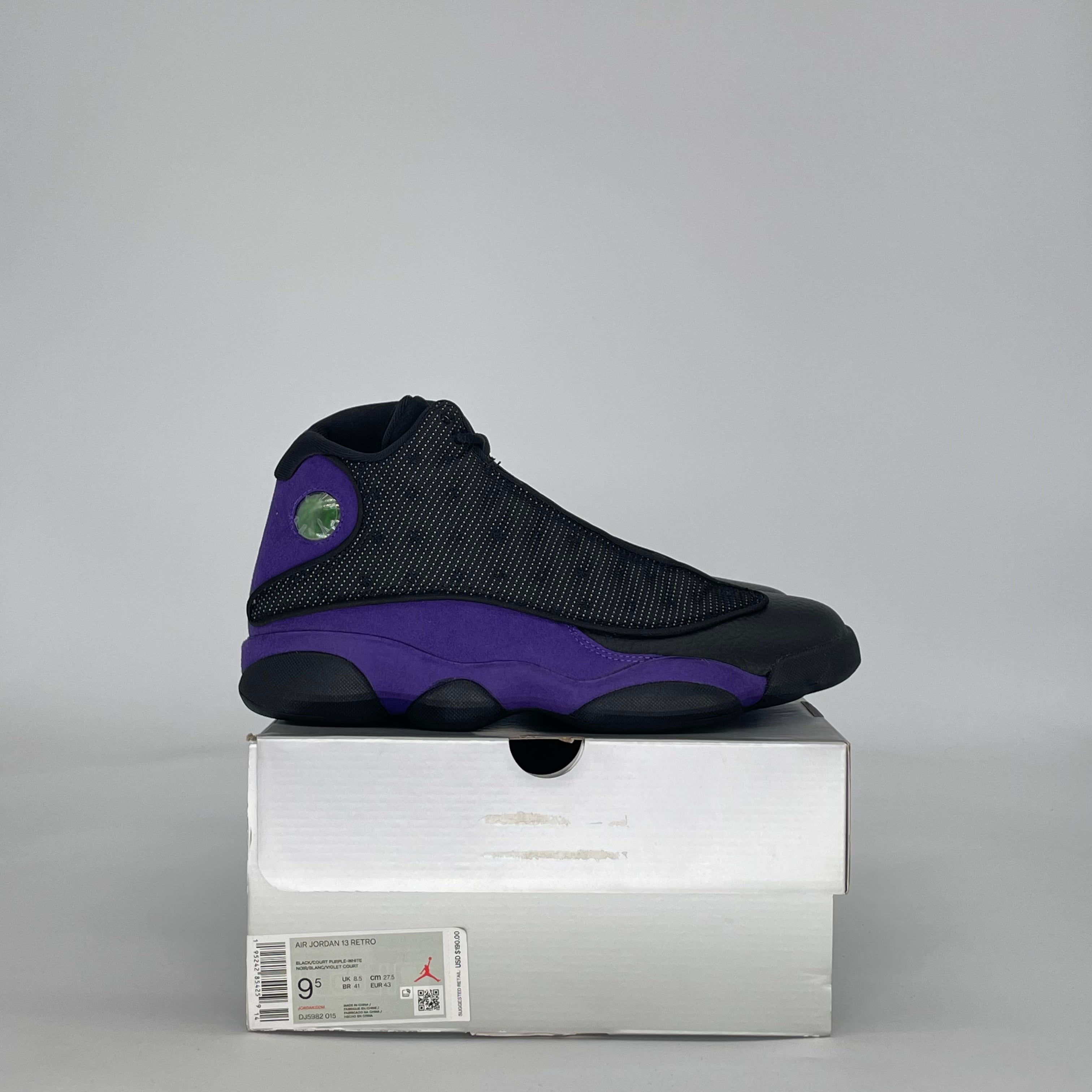 AIR JORDAN 13 COURT PURPLE DJ5982-015 SIZE 9.5/11W