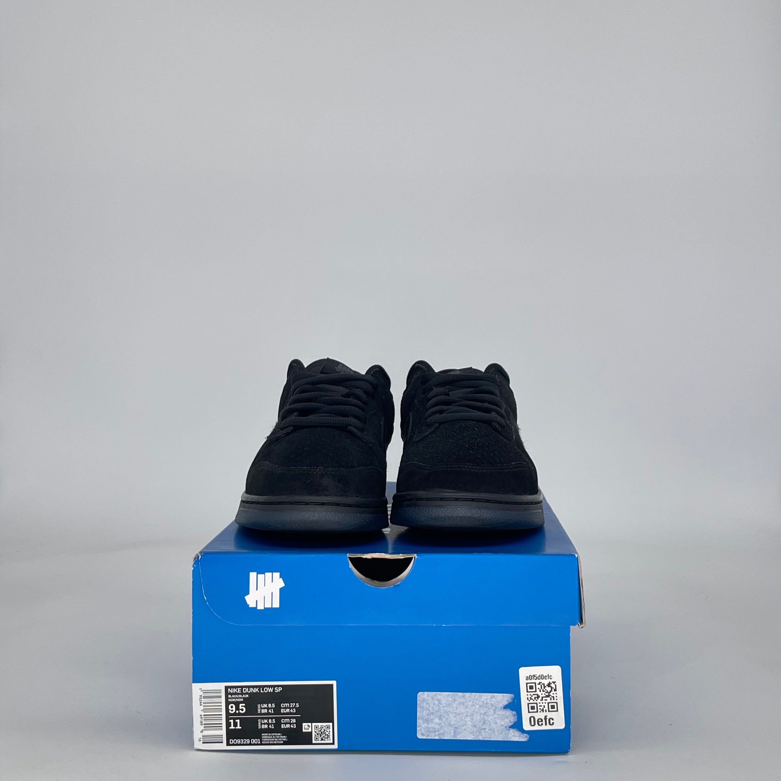 NIKE DUNK LOW UNDEFEATED 5 ON IT BLACK DO9329-001 SIZE 9.5/11W