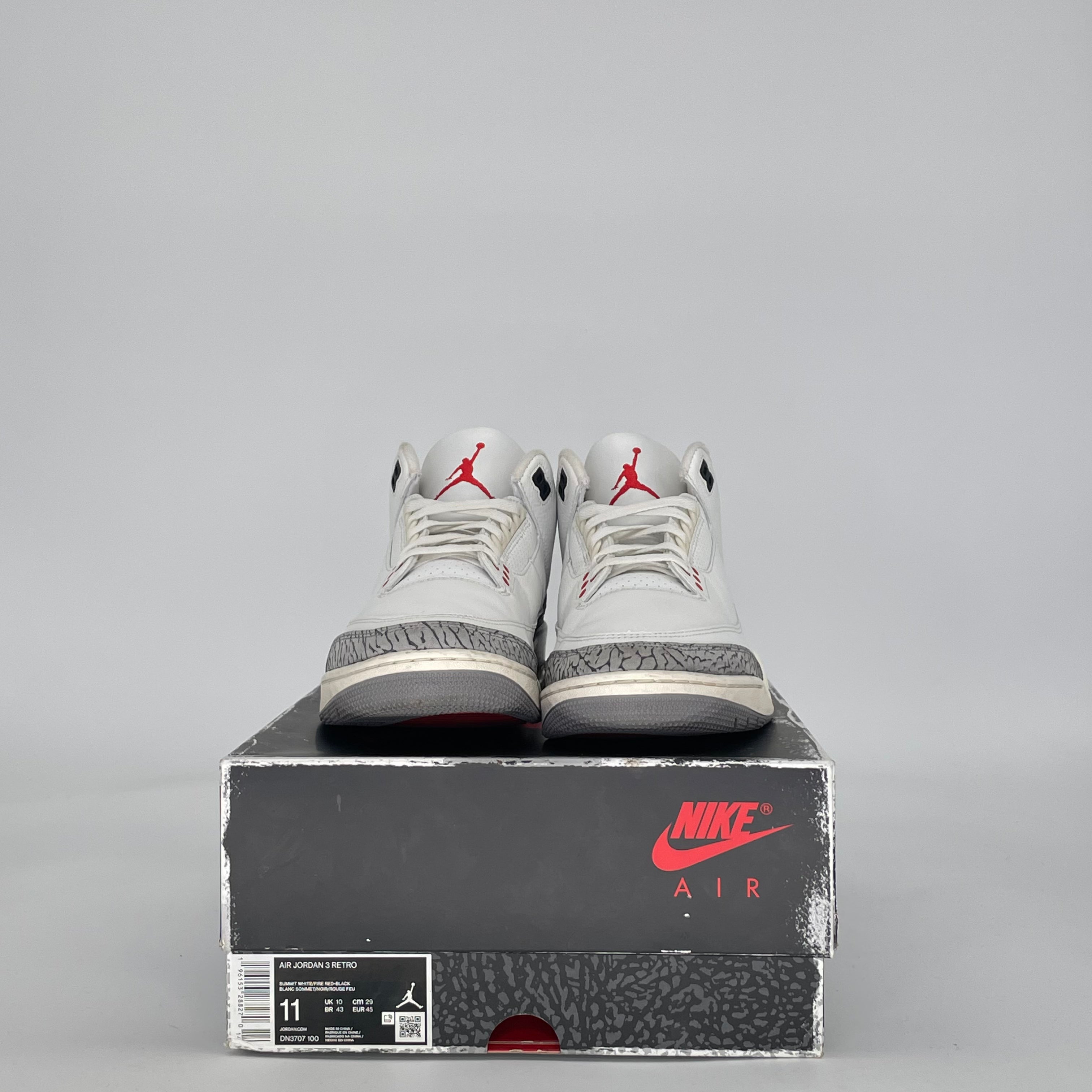 AIR JORDAN 3 WHITE CEMENT REIMAGINED DN3707-100 SIZE 11/12.5W