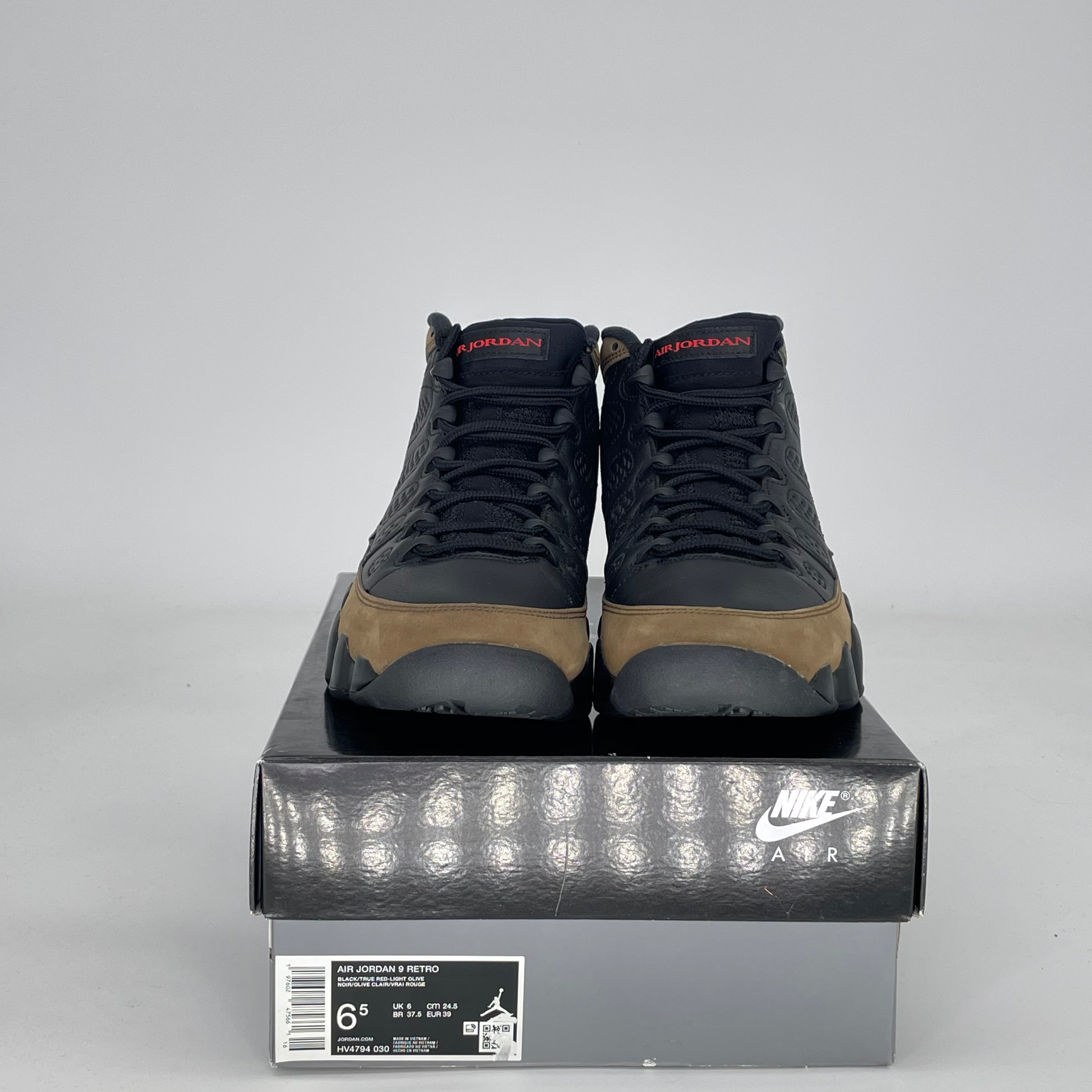 AIR JORDAN 9 OLIVE HV4794-030 SIZE 6.5/8W