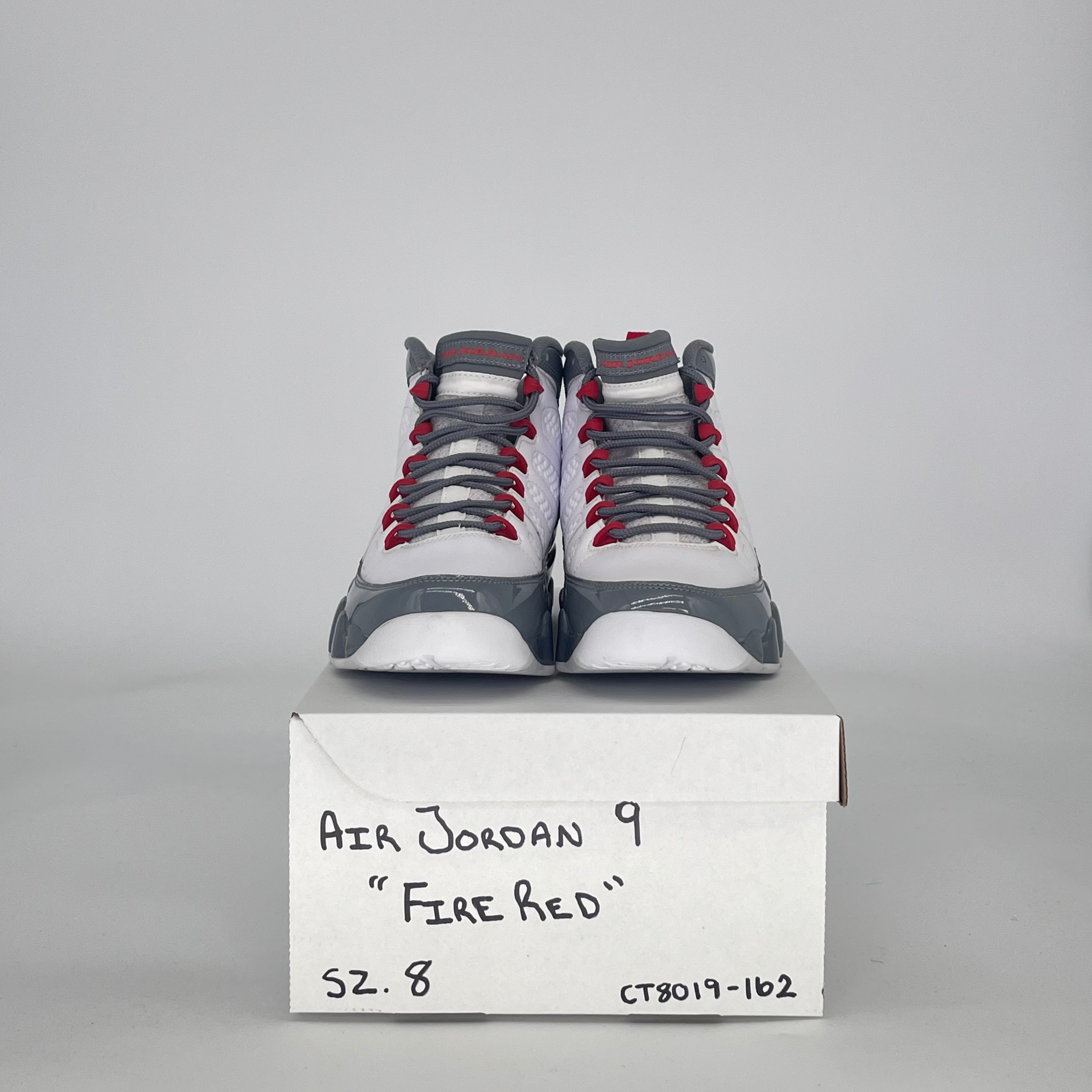AIR JORDAN 9 FIRE RED CT8019-162 SIZE 8/9.5W