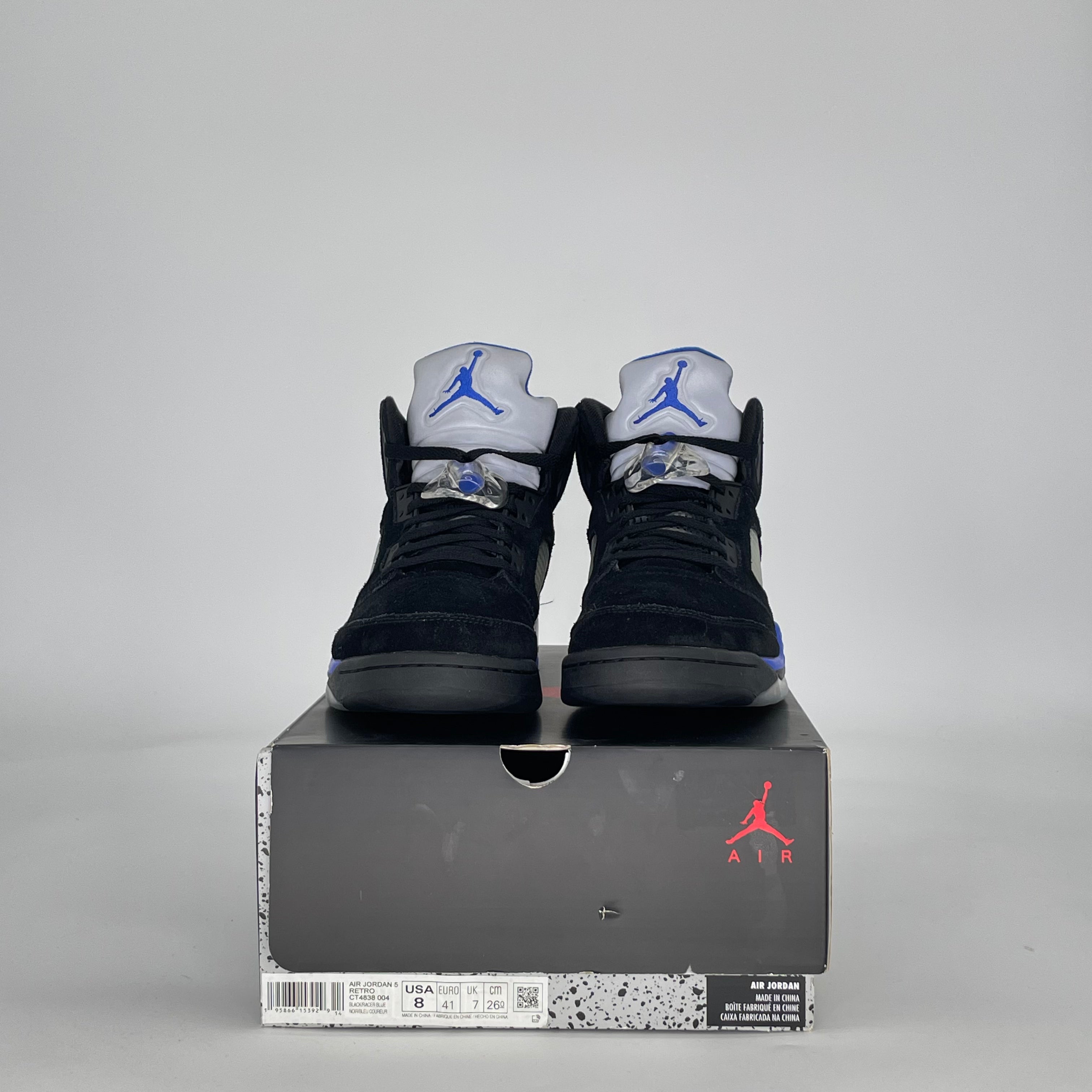AIR JORDAN 5 RACER BLUE CT4838-004 SIZE 8/9.5W