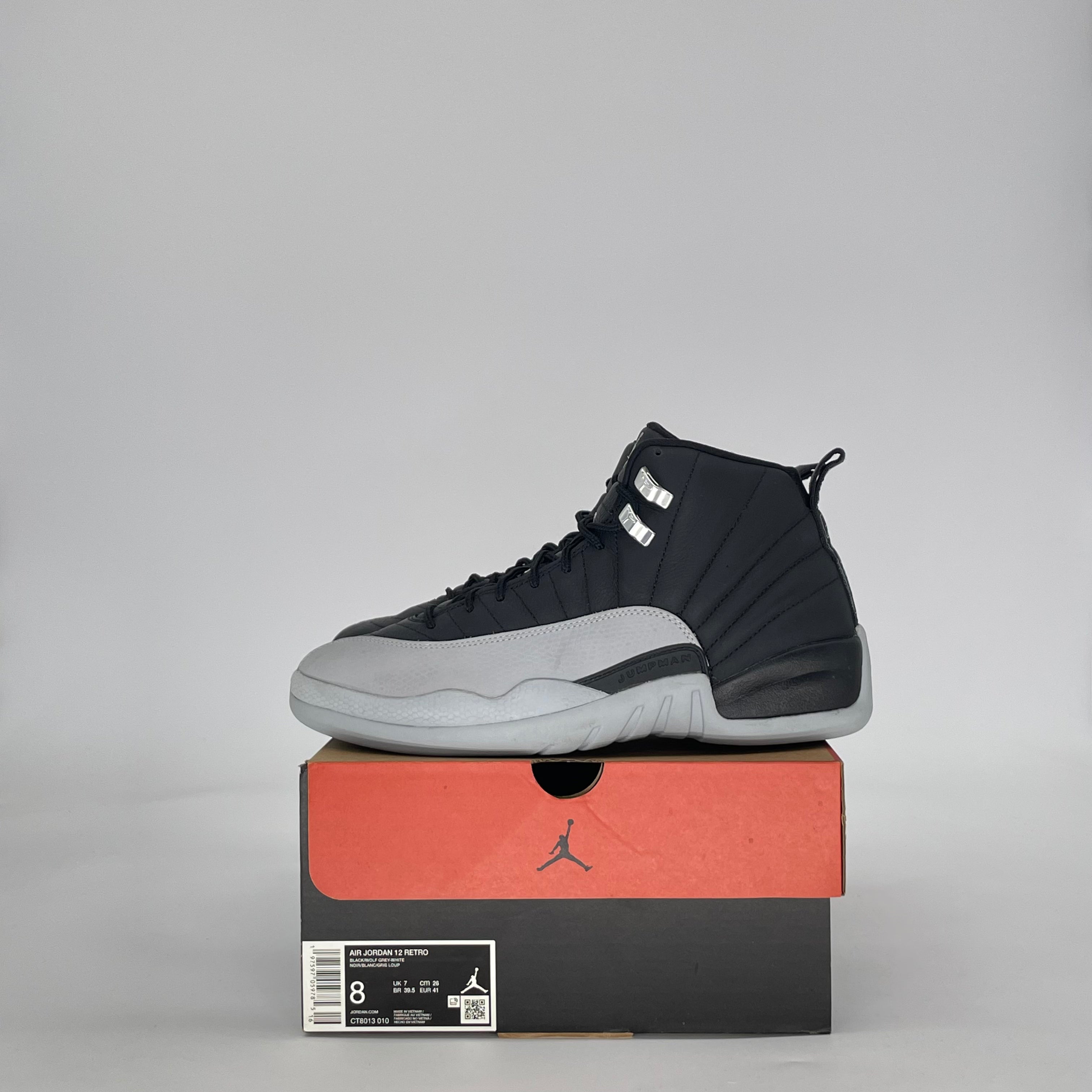 AIR JORDAN 12 BARONS CT8013-010 SIZE 8/9.5W