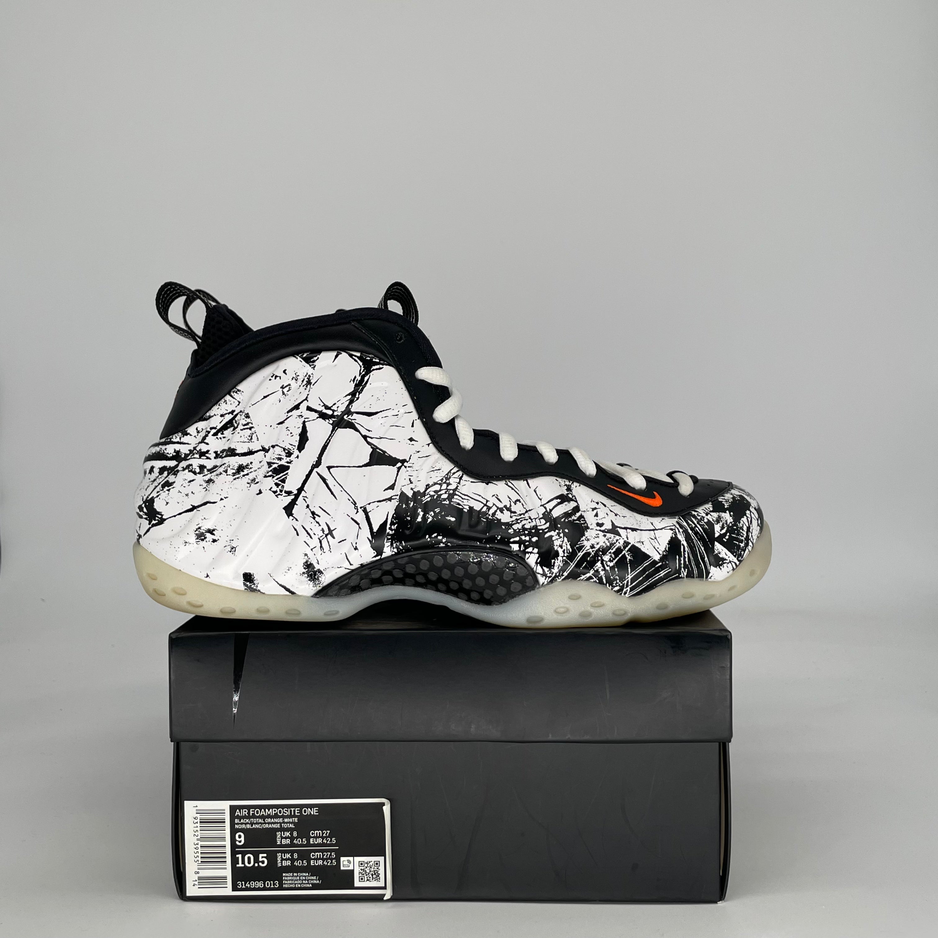 NIKE AIR FOAMPOSITE ONE SHATTERED BACKBOARD 314966-013 SIZE 9/10.5W