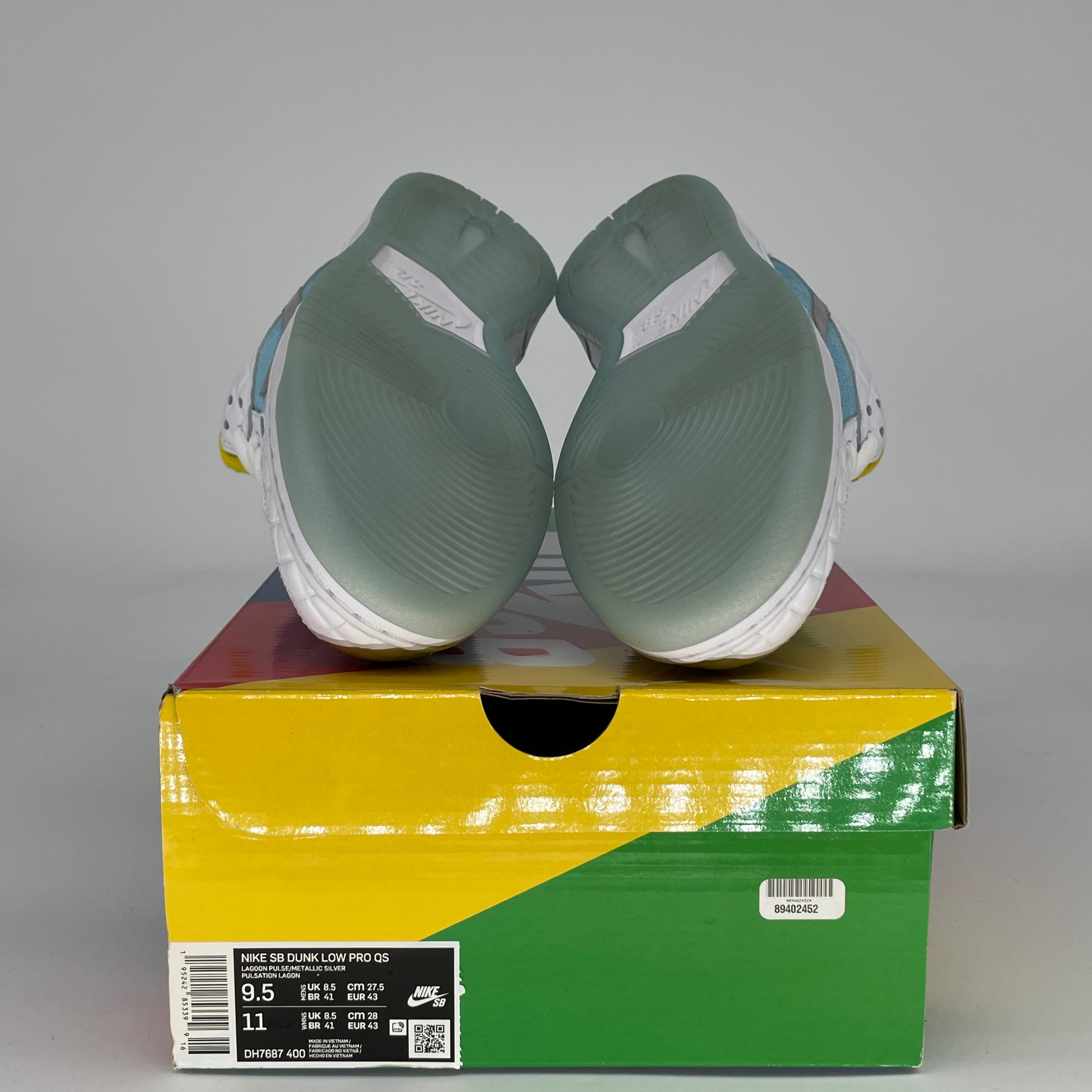 NIKE SB DUNK LOW FTC LAGOON PULSE DH7687-400 SIZE 9.5/11W