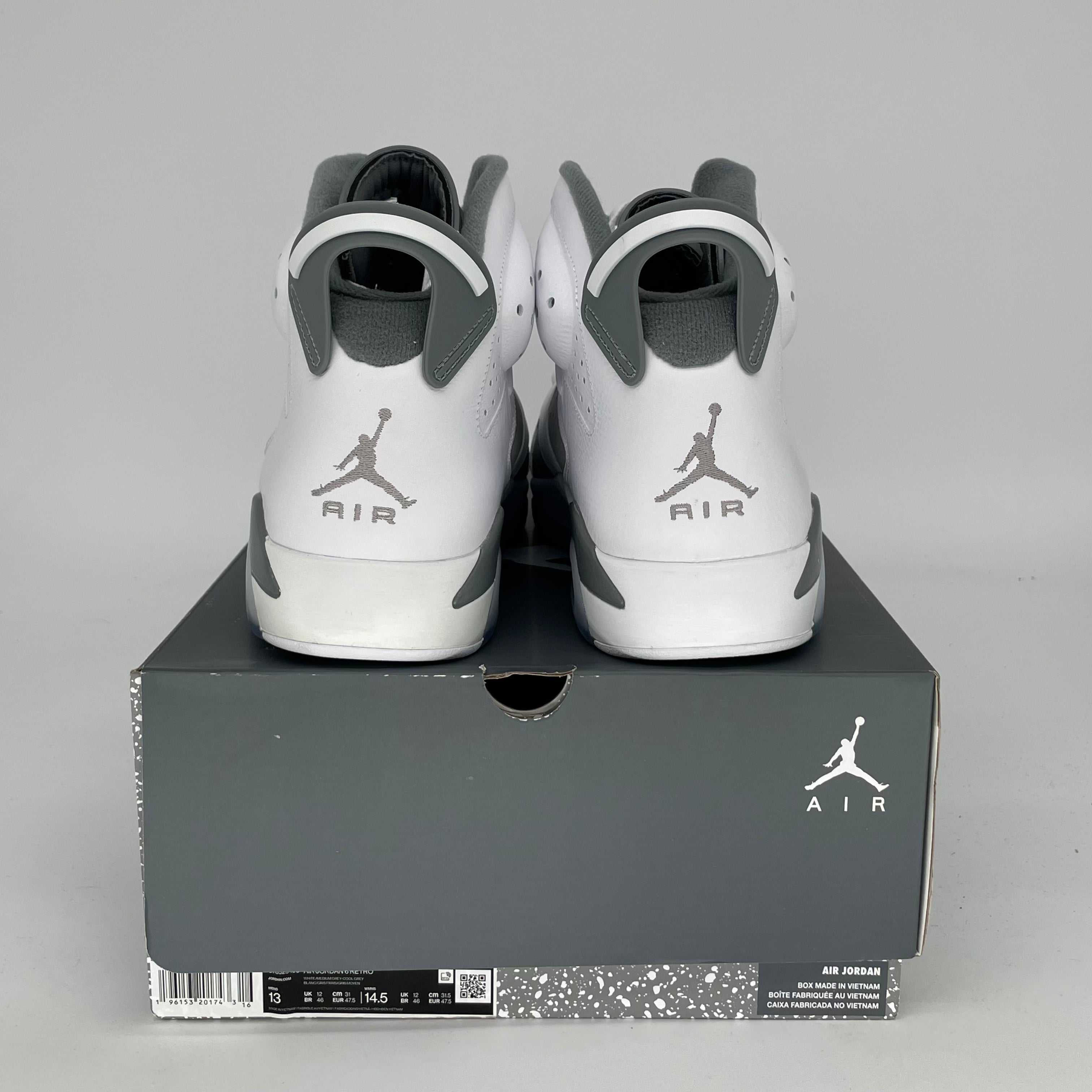 AIR JORDAN 6 COOL GREY SIZE 13 CT8529-100