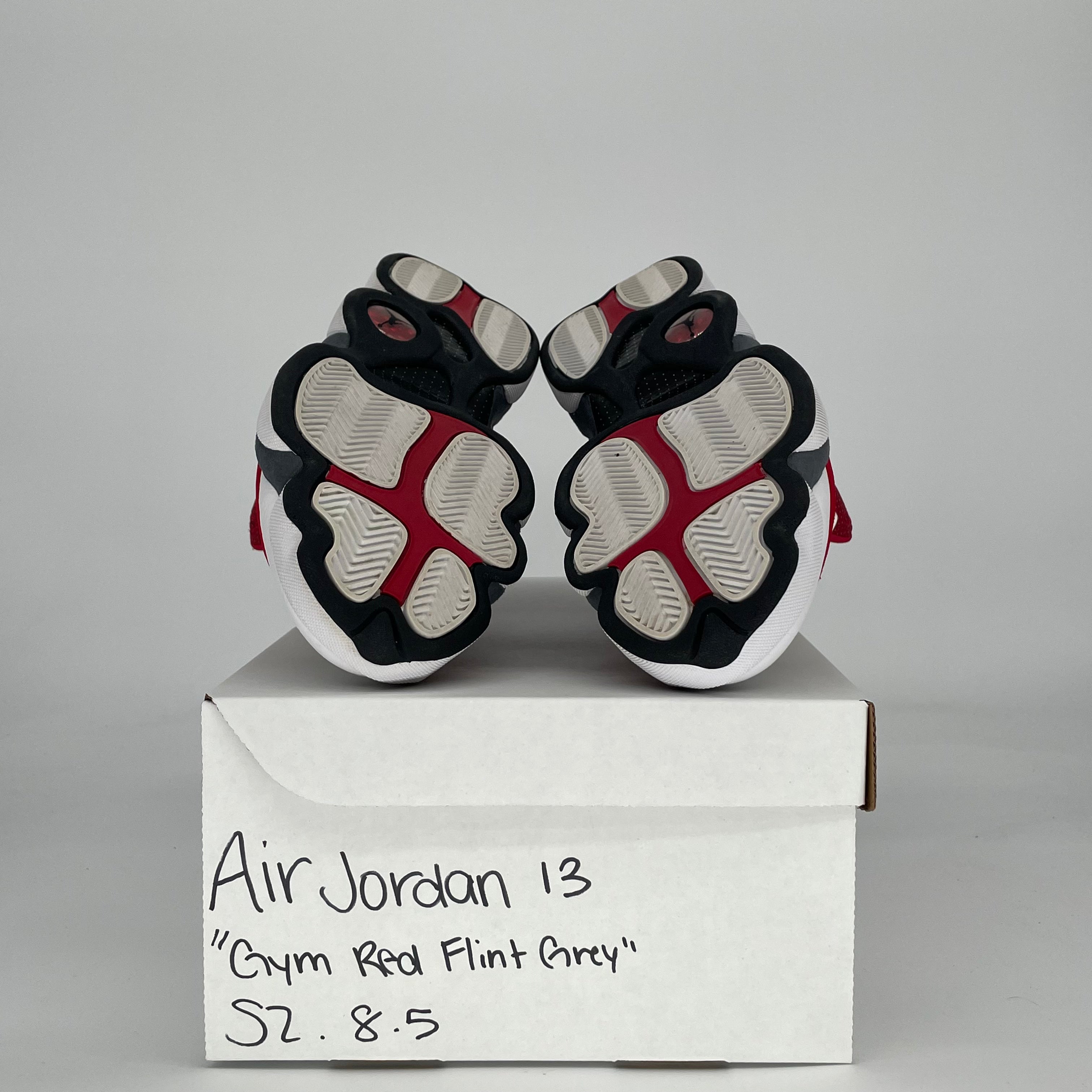AIR JORDAN 13 GYM RED FLINT GREY DJ5982-600 SIZE 8.5/10W