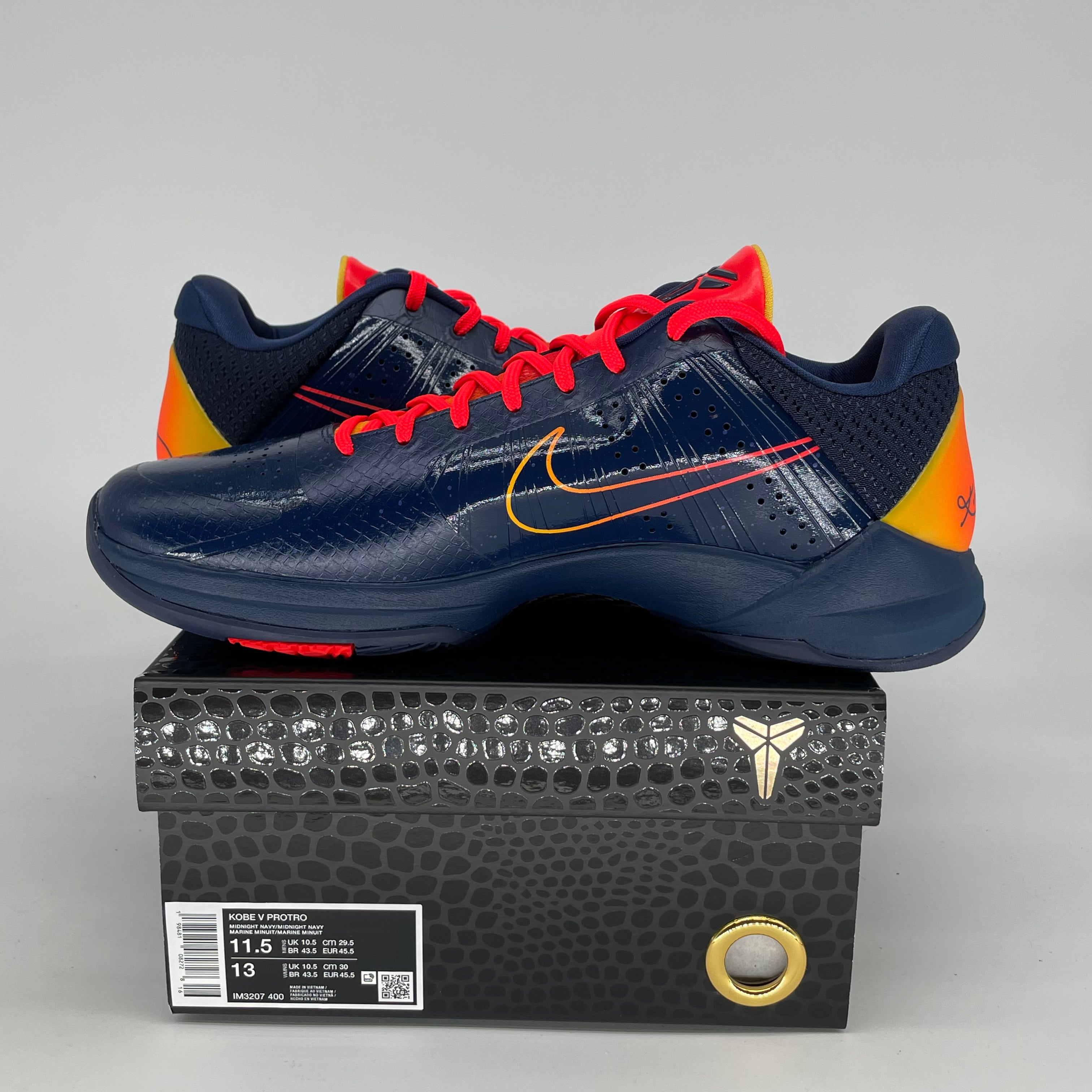 NIKE KOBE 5 PROTRO CAITLIN CLARK INDIANA FEVER IM3207-400 SIZE 11.5/13W