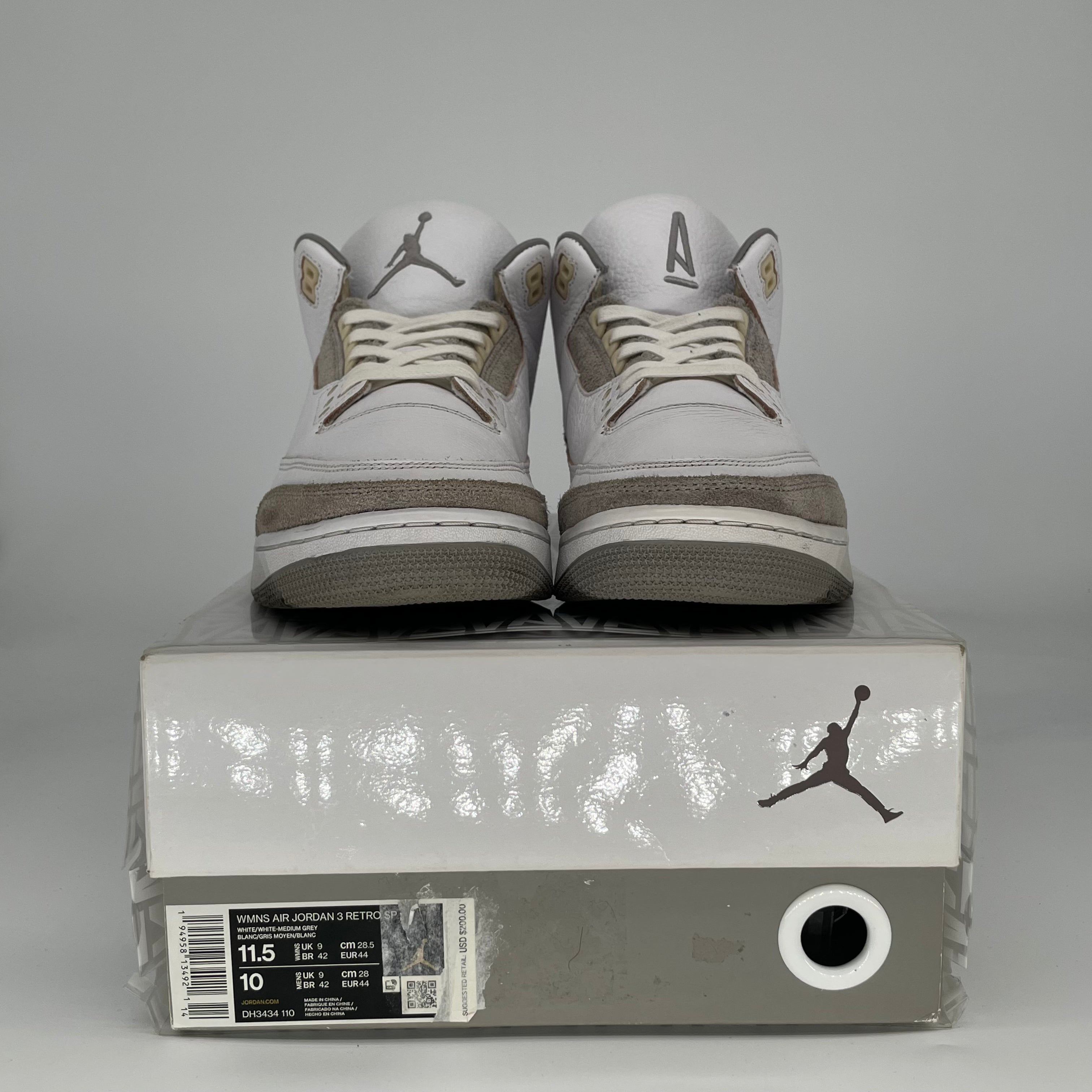 AIR JORDAN 3 A MA MANIERE W DH3434-110 SIZE 10.5/11.5W
