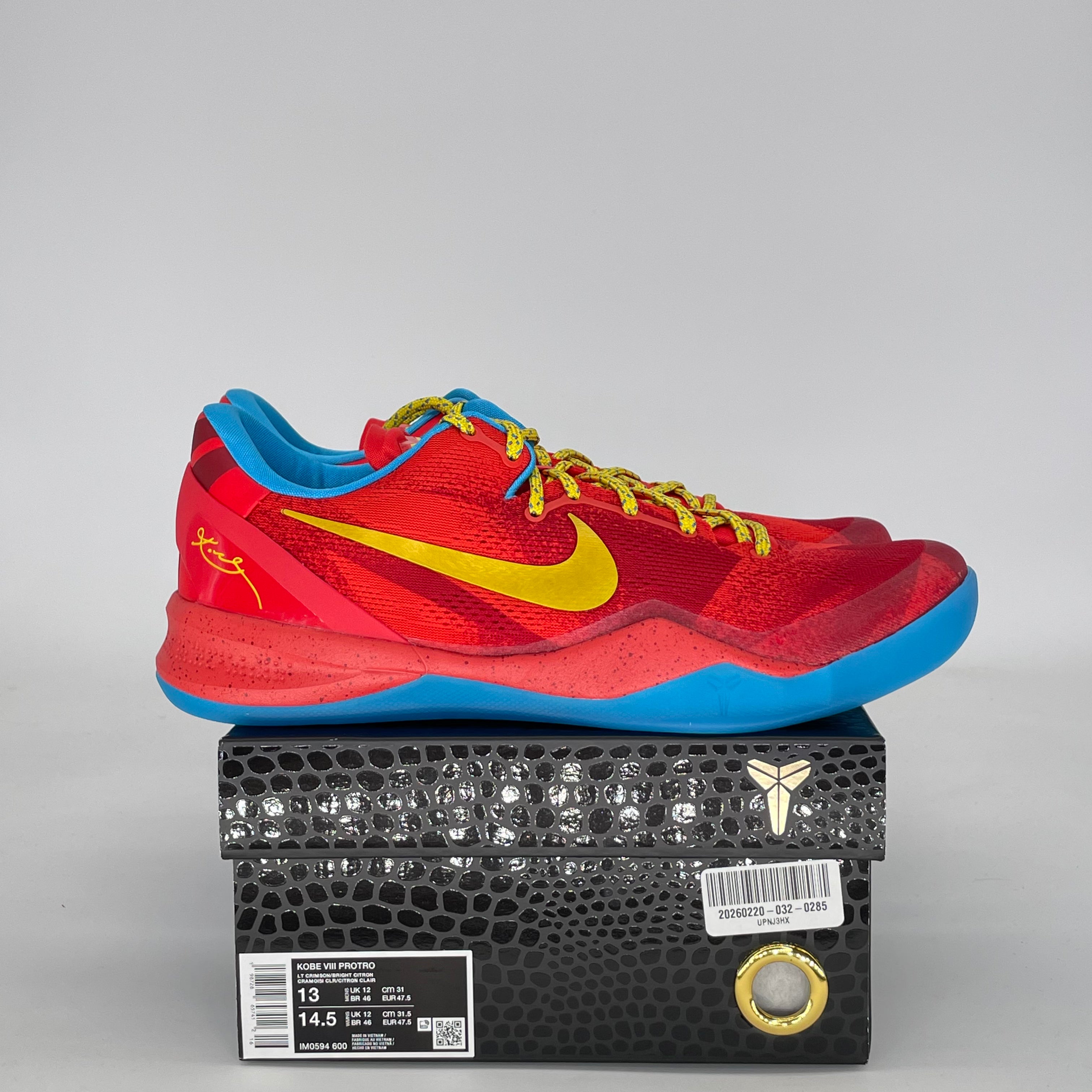 NIKE KOBE 8 PROTRO YEAR OF THE HORSE IM0594-600 SIZE 12/13.5W