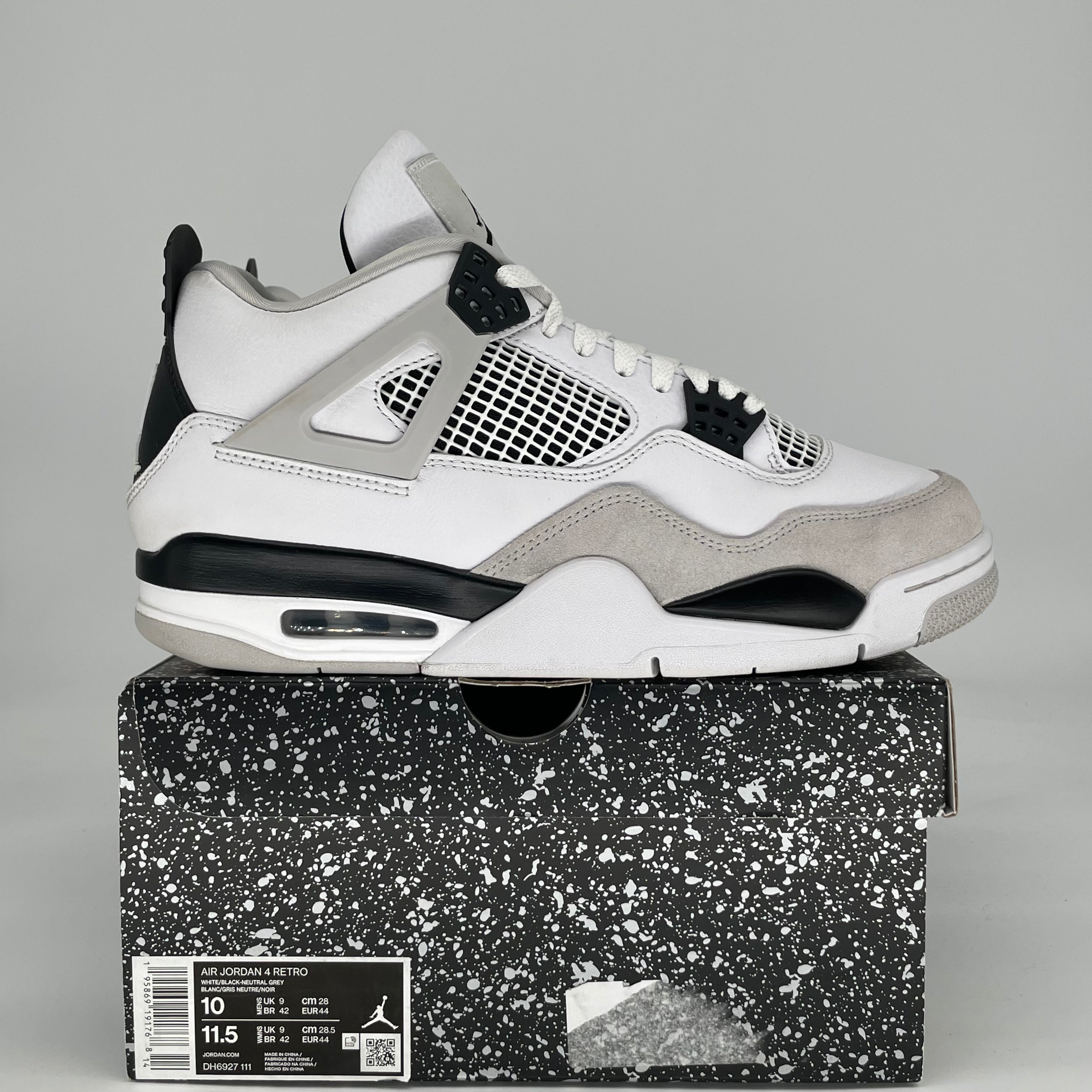 AIR JORDAN 4 MILITARY BLACK DH6927-111 SIZE 10/11.5W