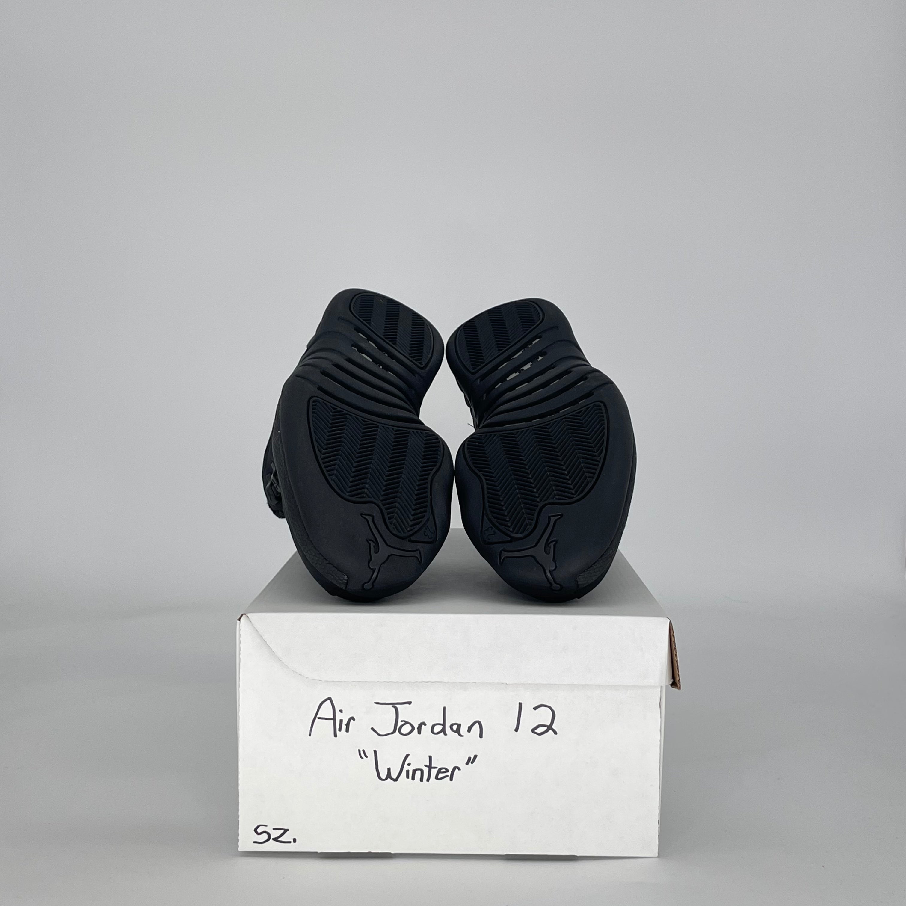 AIR JORDAN 12 WINTER BLACK BQ6851-001 SIZE 9.5/11W