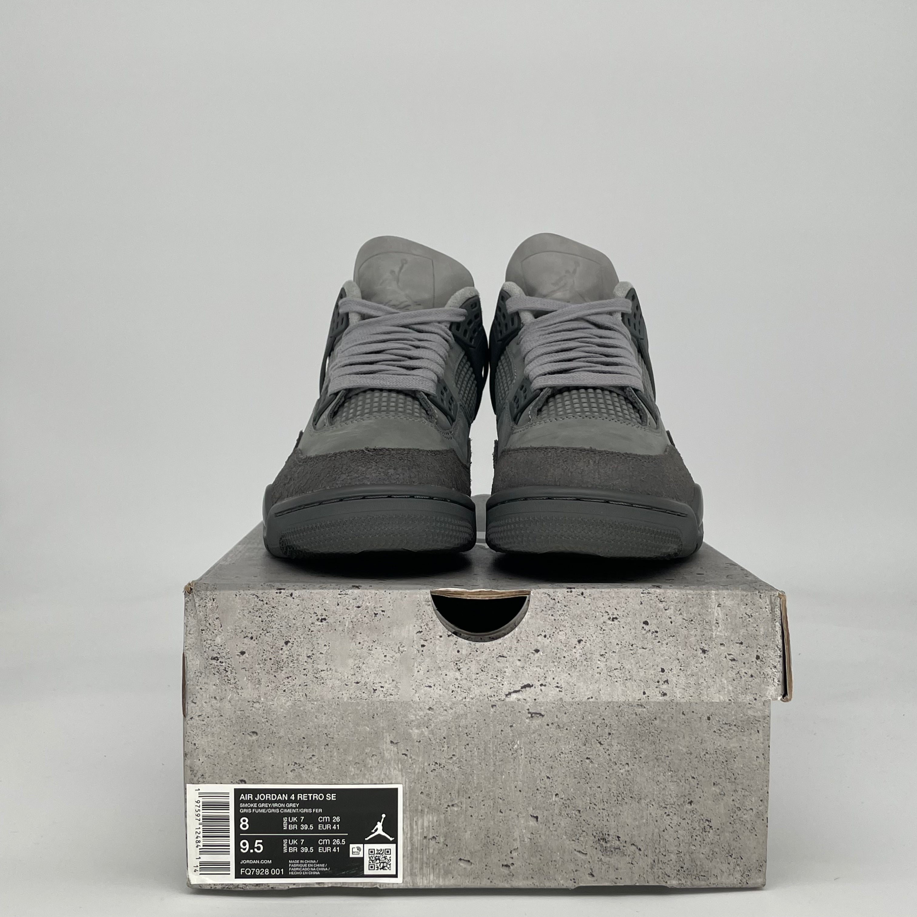 AIR JORDAN 4 PARIS OLYMPICS WET CEMENT FQ7928-001 SIZE 8/9.5W