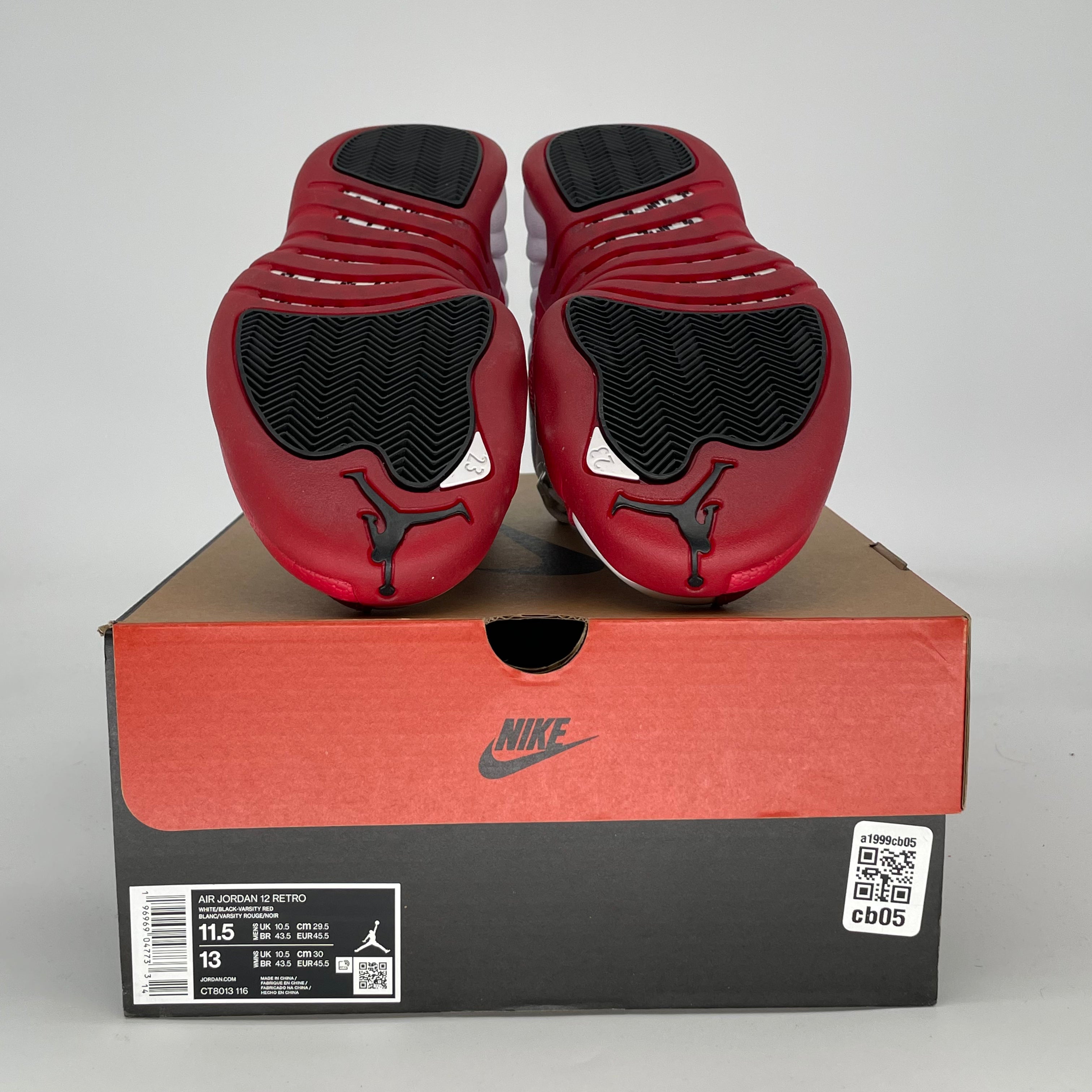 AIR JORDAN 12 CHERRY CT8013-116 SIZE 11.5/13W