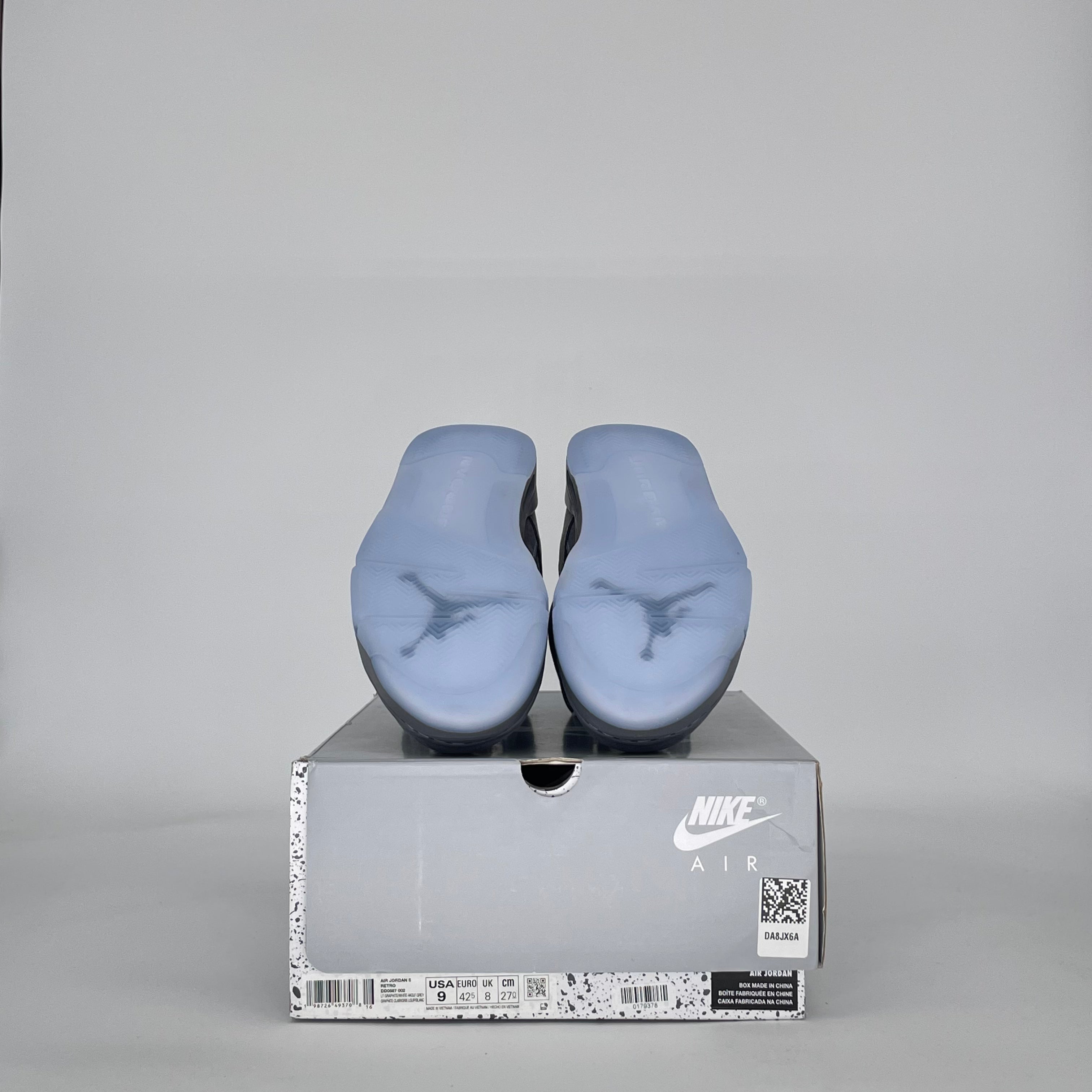 AIR JORDAN 5 WOLF GREY DD0587-002 SIZE 9/10.5W