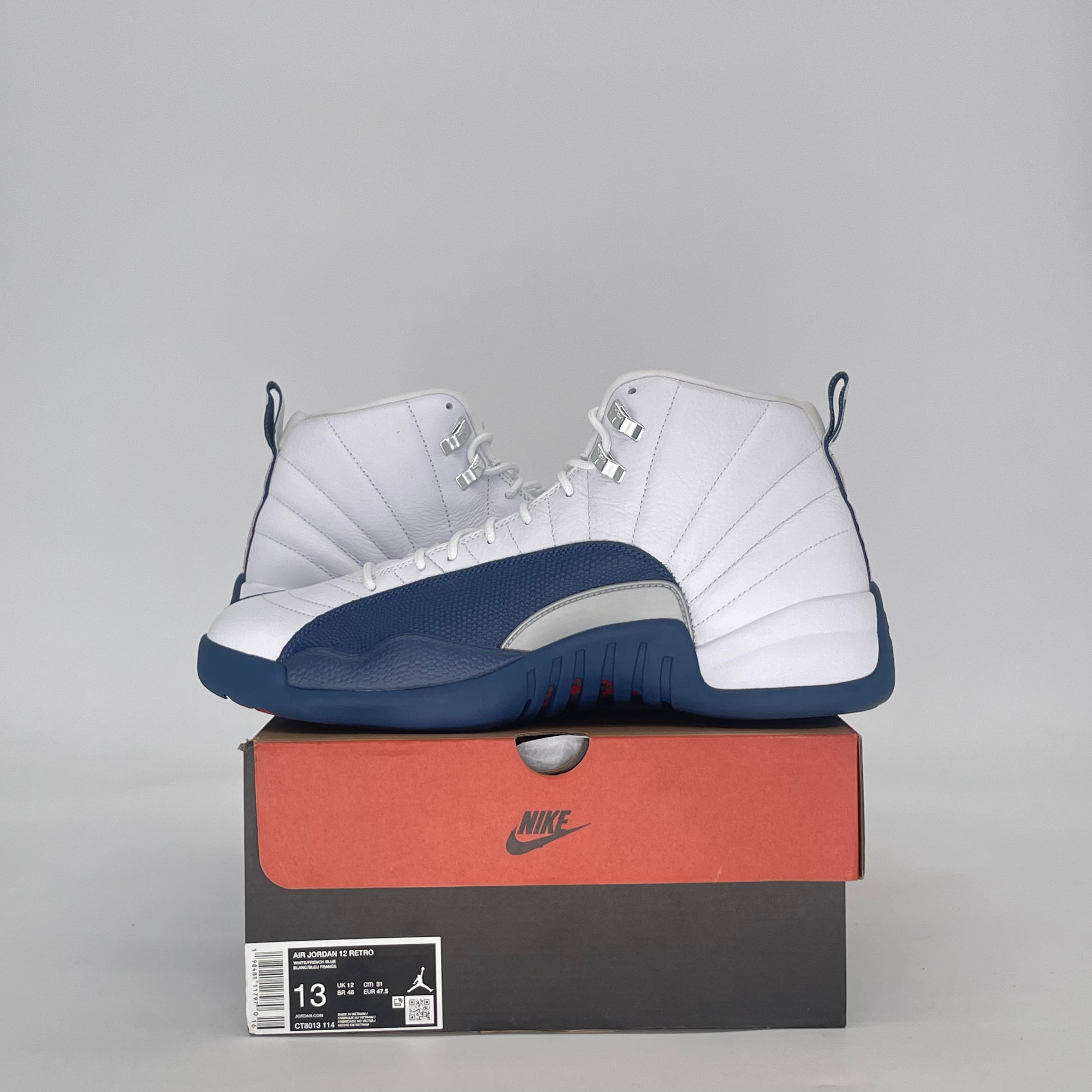 AIR JORDAN 12 FRENCH BLUE CT8013-114 SIZE 13/14.5W