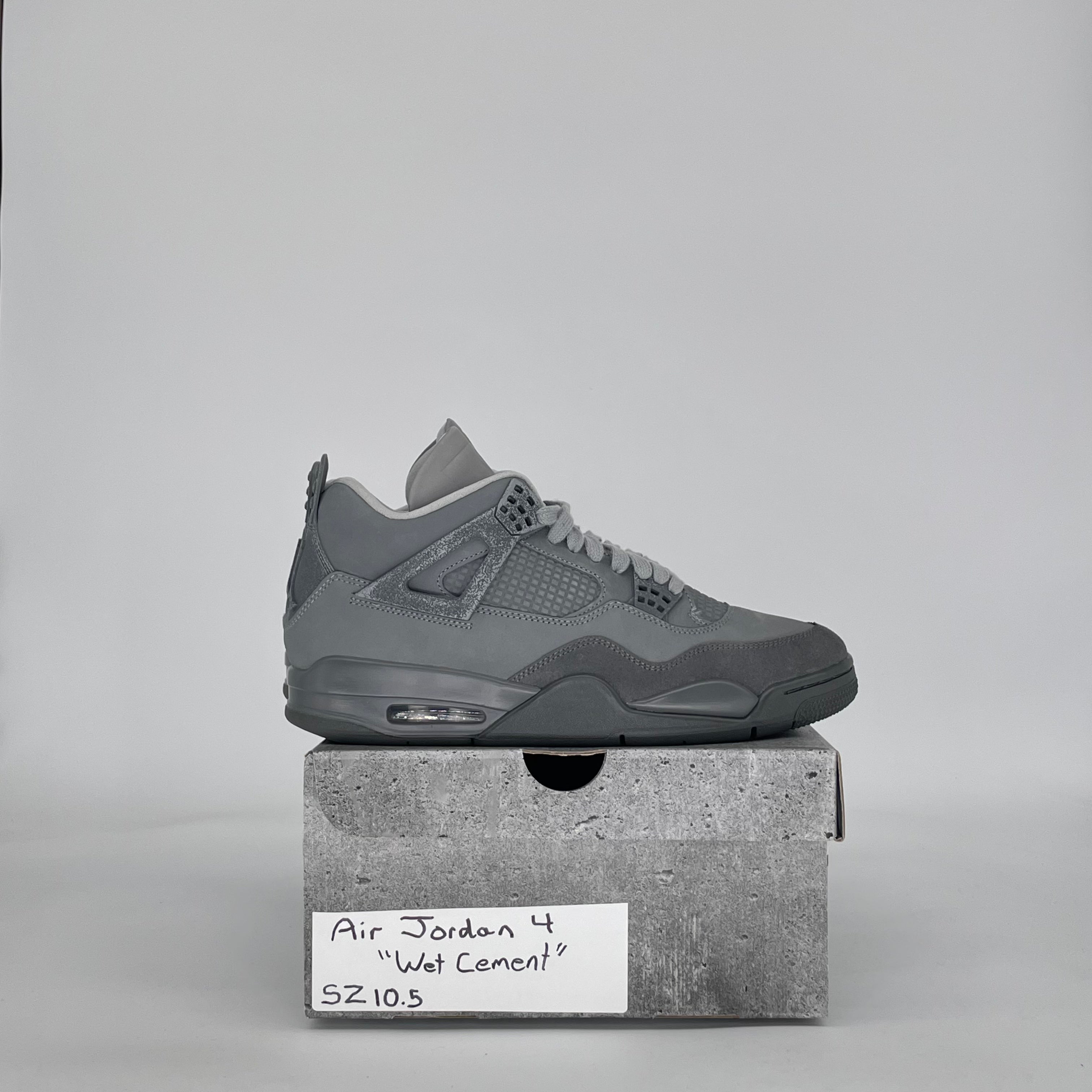 AIR JORDAN 4 PARIS OLYMPICS WET CEMENT FQ7928-001 SIZE 10.5/12W