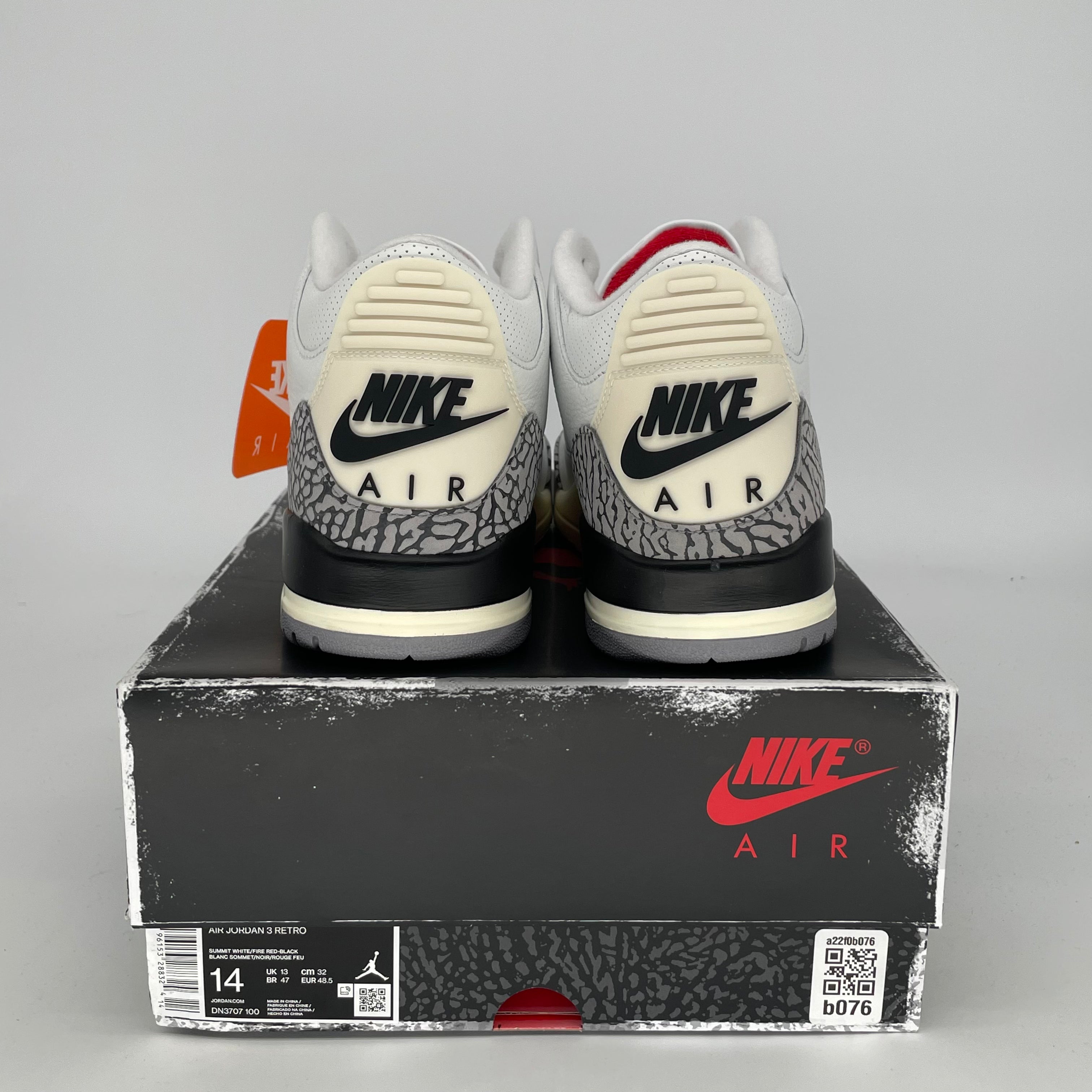 AIR JORDAN 3 WHITE CEMENT REIMAGINED SIZE 14/15.5W DN3707-100