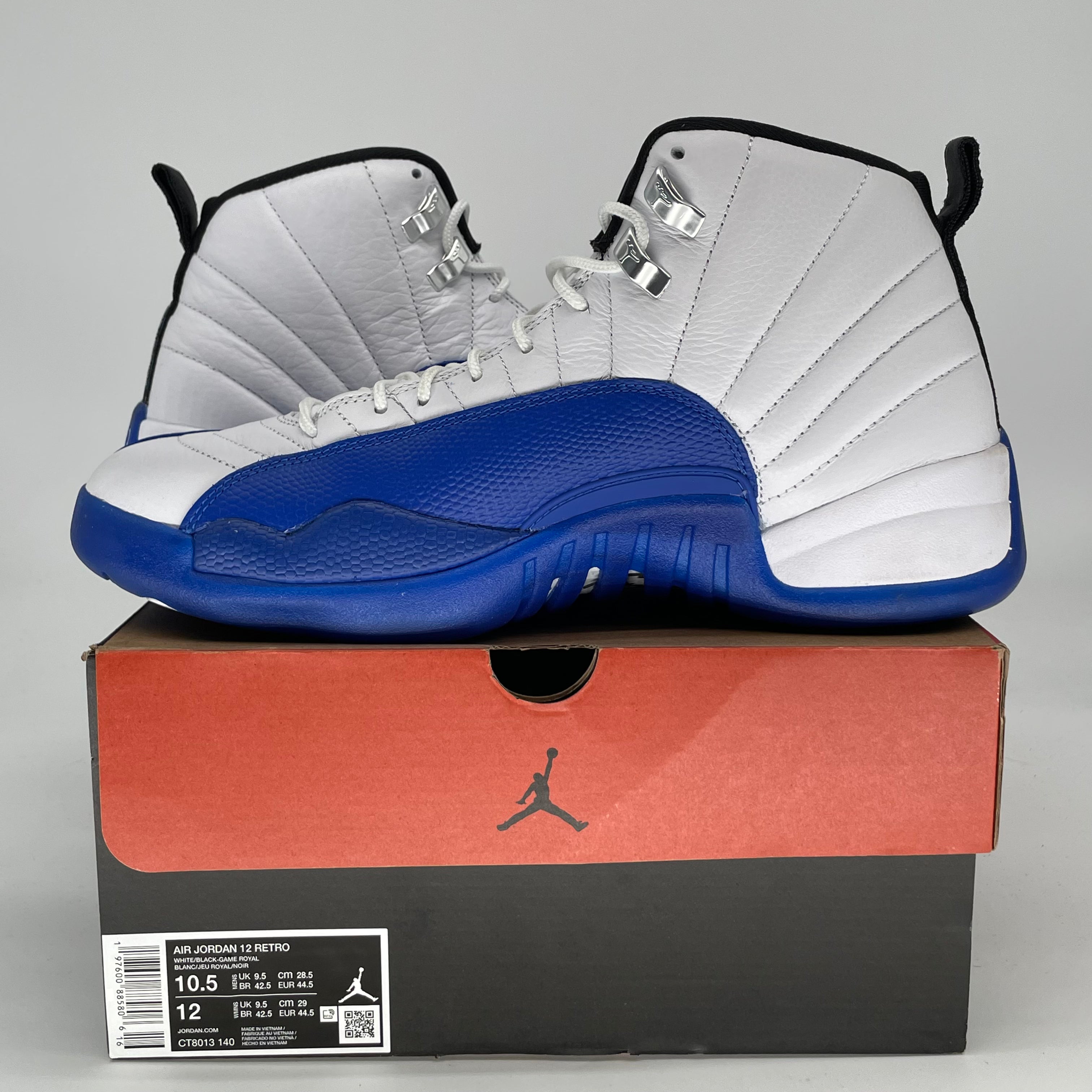 AIR JORDAN 12 BLUEBERRY CT8013-140 SIZE 10.5/12W
