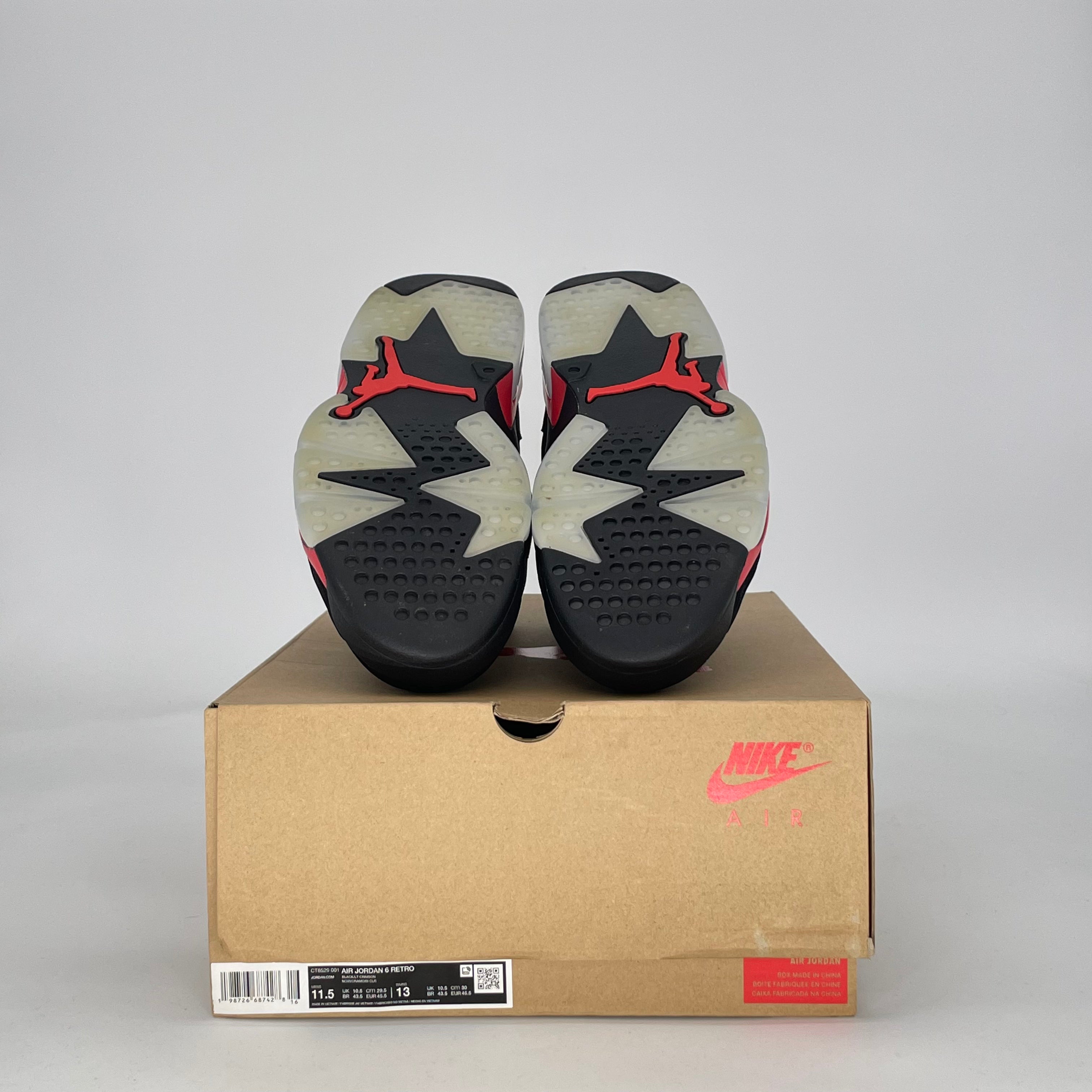 AIR JORDAN 6 INFRARED SALESMAN CT8529-001 SIZE 11.5/13W