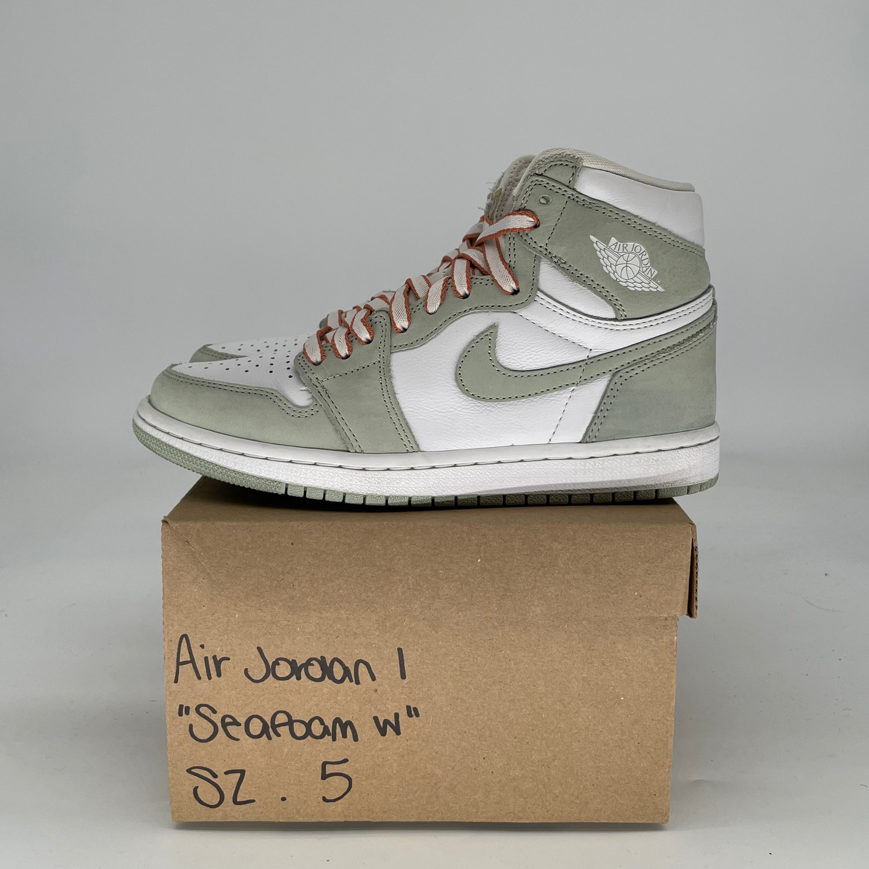 AIR JORDAN 1 SEAFOAM W CD0461-002 SIZE 5/6.5W
