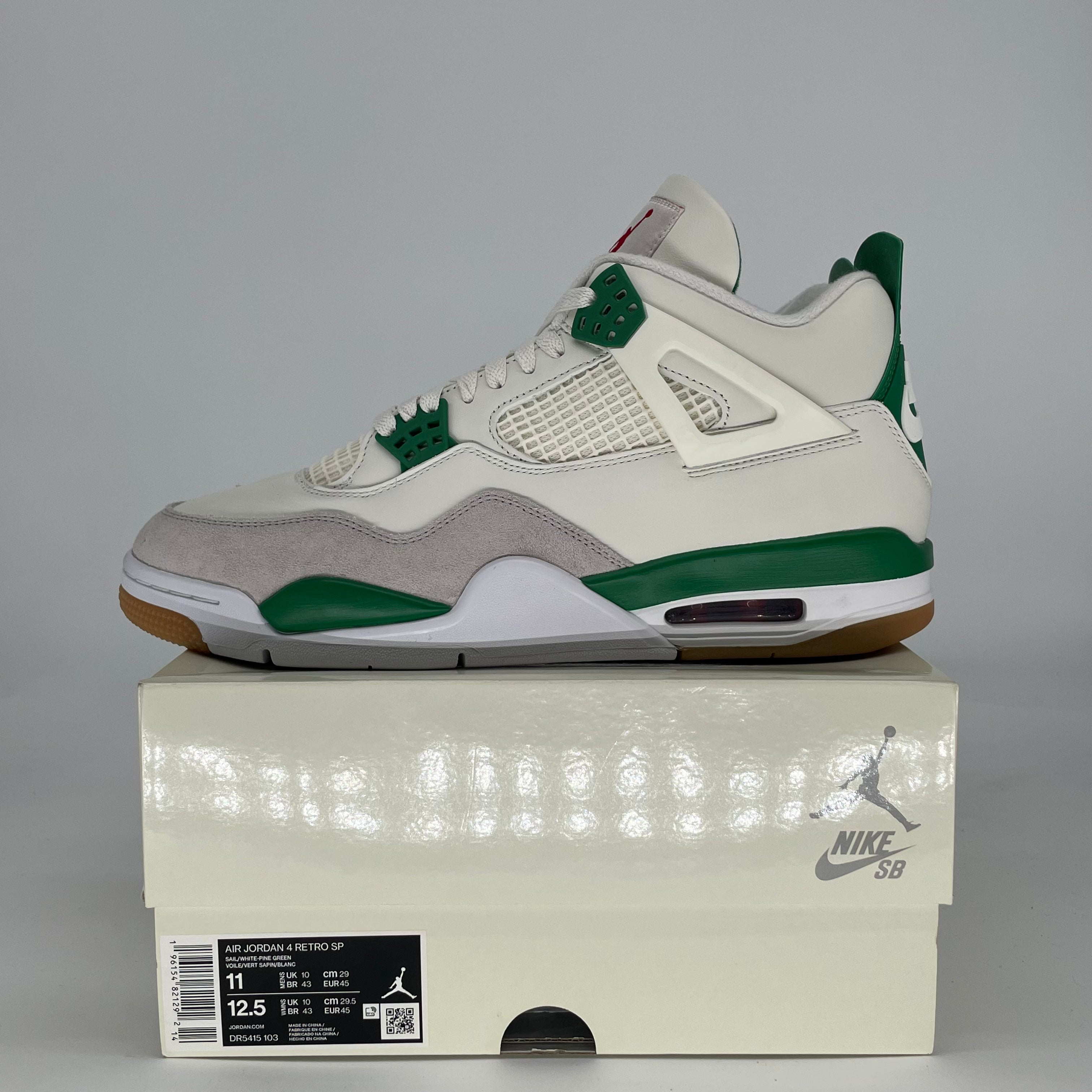 AIR JORDAN 4 SB PINE GREEN DR5415-103 SIZE 11/12.5W