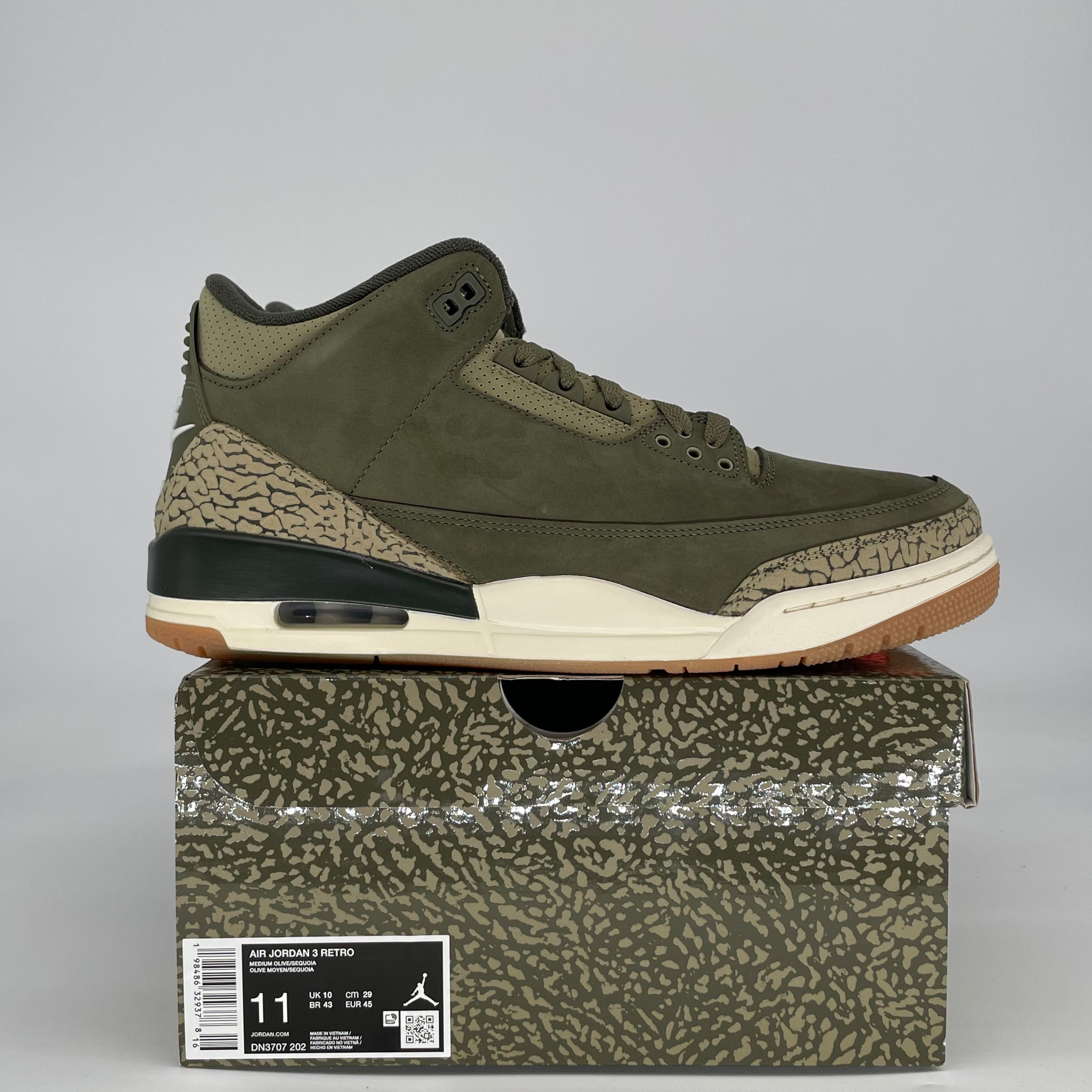 AIR JORDAN 3 FAMILY AFFAIR DN3707-202 SIZE 11/12.5W