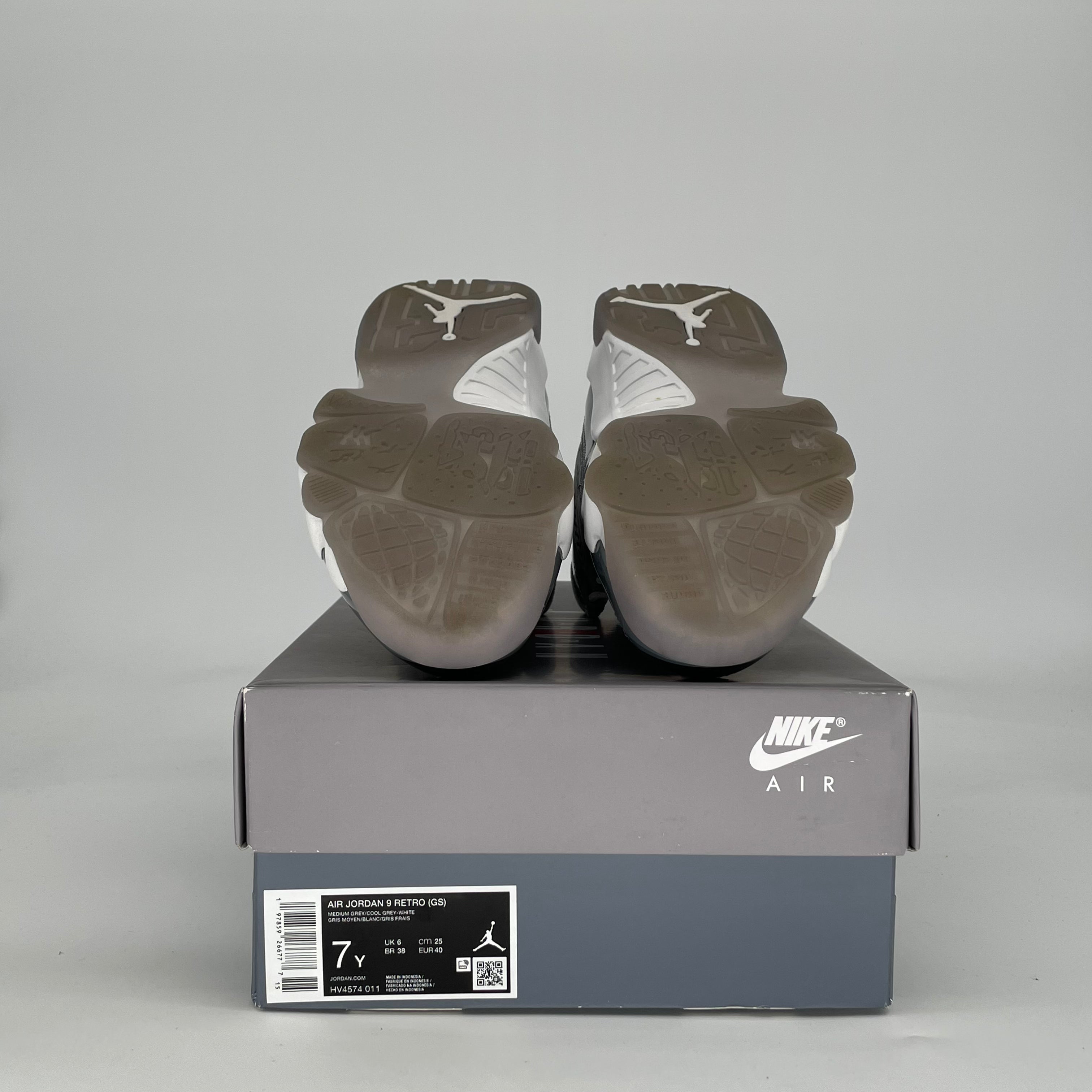 AIR JORDAN 9 COOL GREY HV4574-011 SIZE 7/8.5W