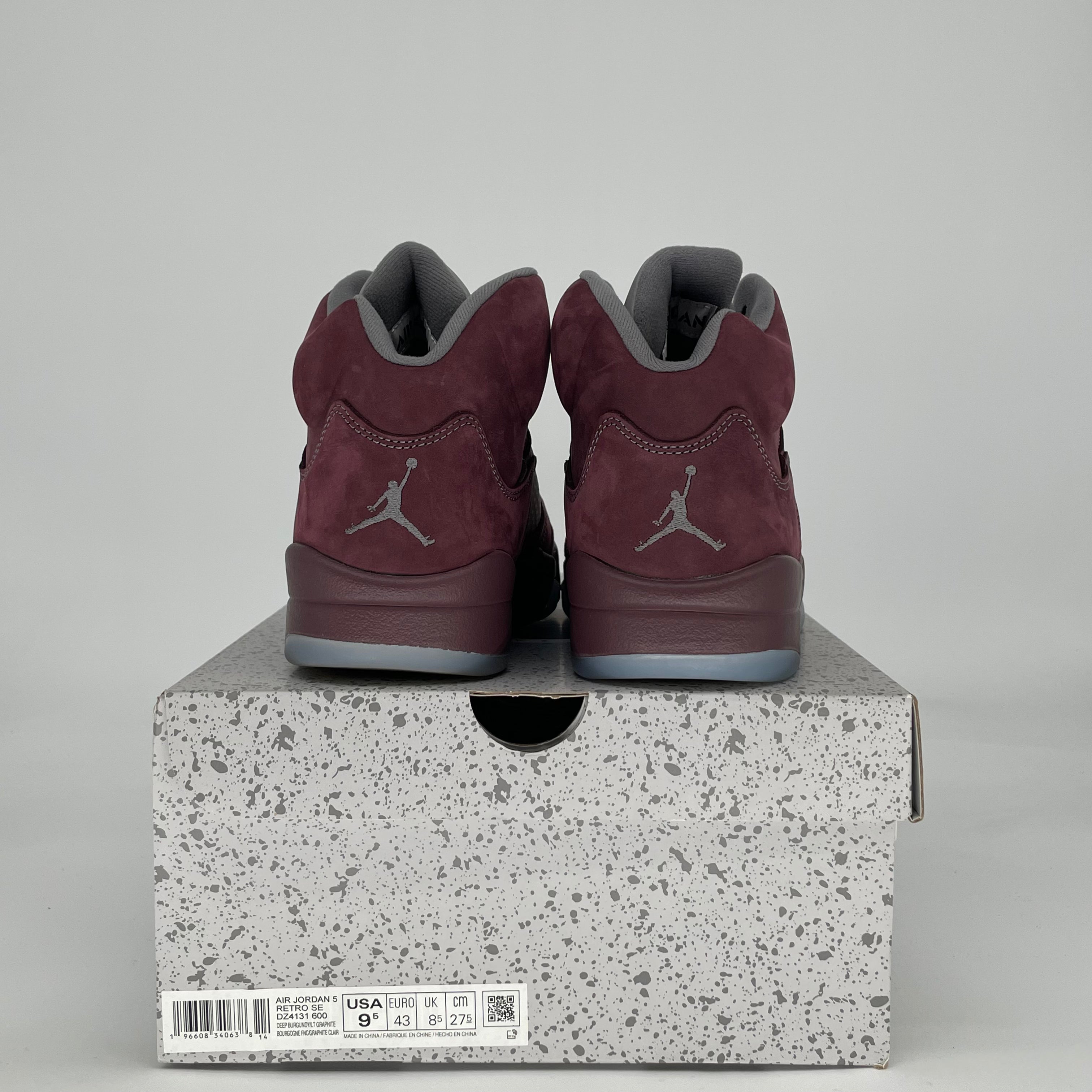 AIR JORDAN 5 BURGUNDY DZ4131-600 SIZE 9.5/11W