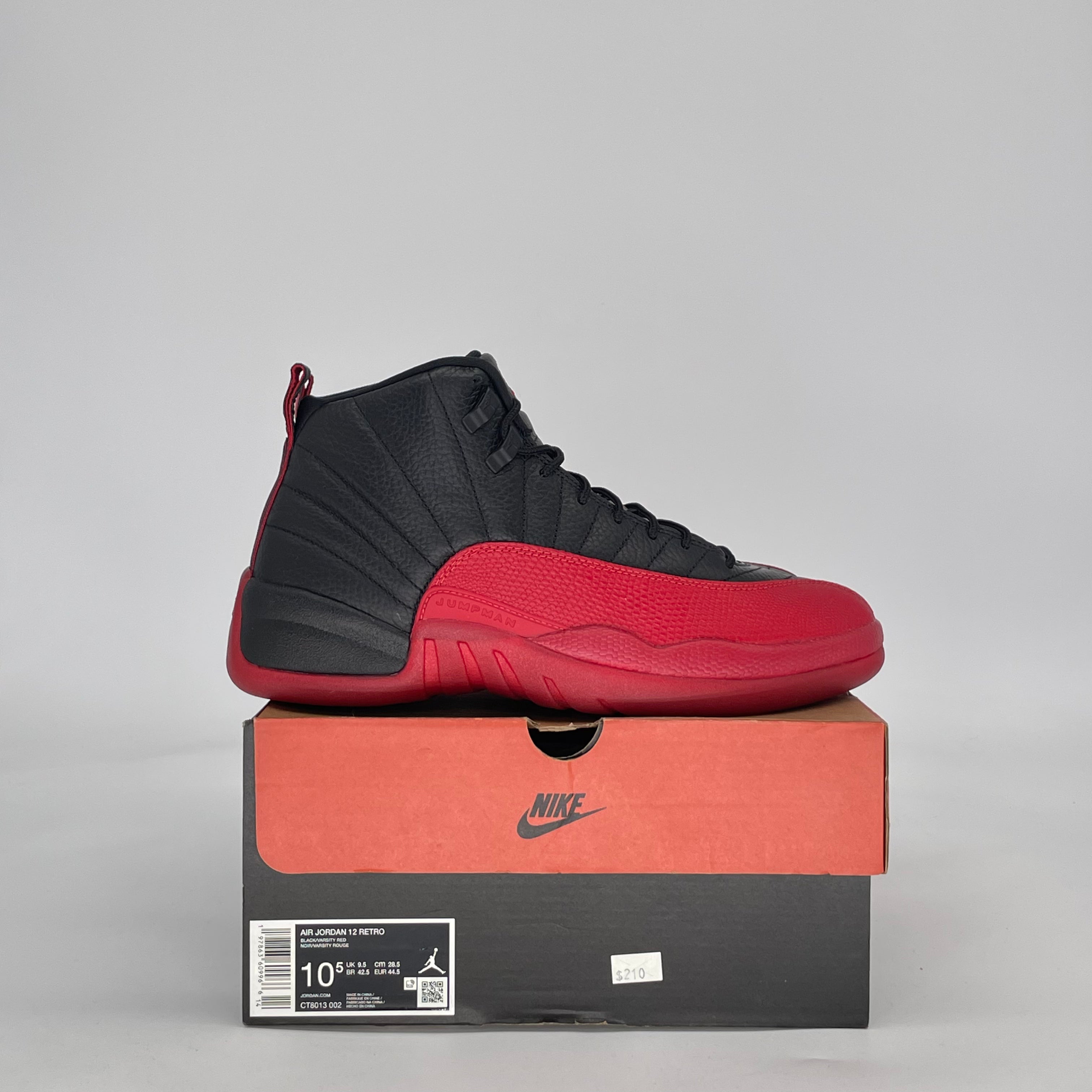 AIR JORDAN 12 FLU GAME CT8013-002 SIZE 10.5/12W