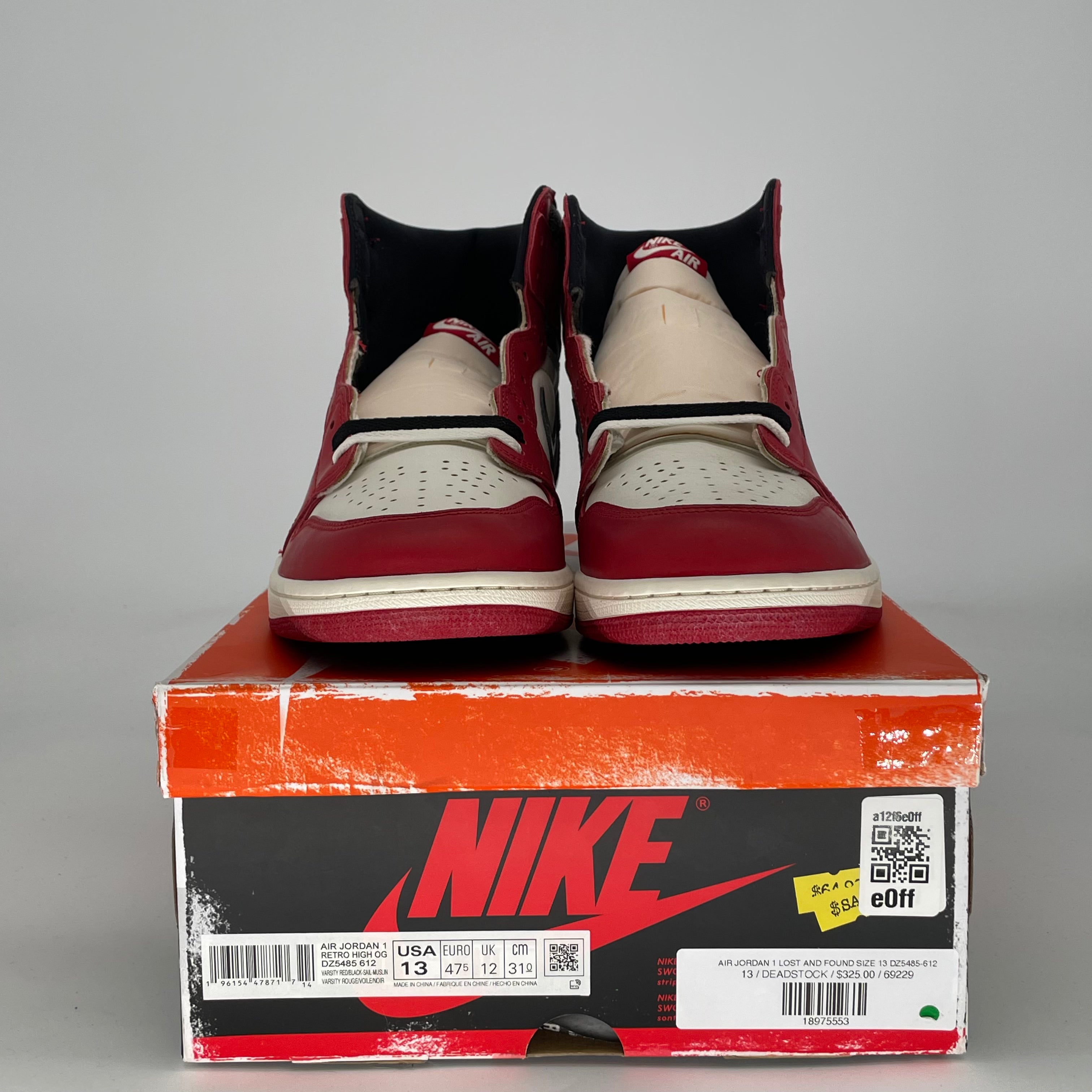 AIR JORDAN 1 CHICAGO LOST AND FOUND DZ5485-612 SIZE 13/14.5W
