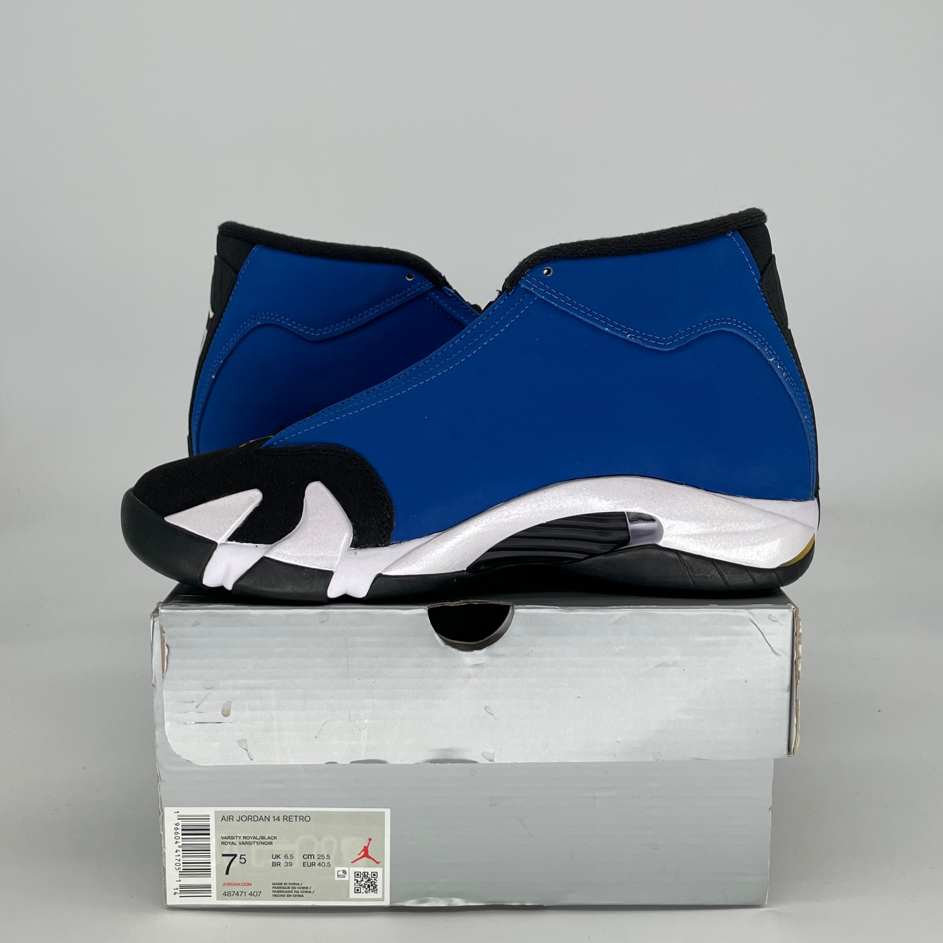 AIR JORDAN 14 LANEY 487471-407 SIZE 7.5/9W