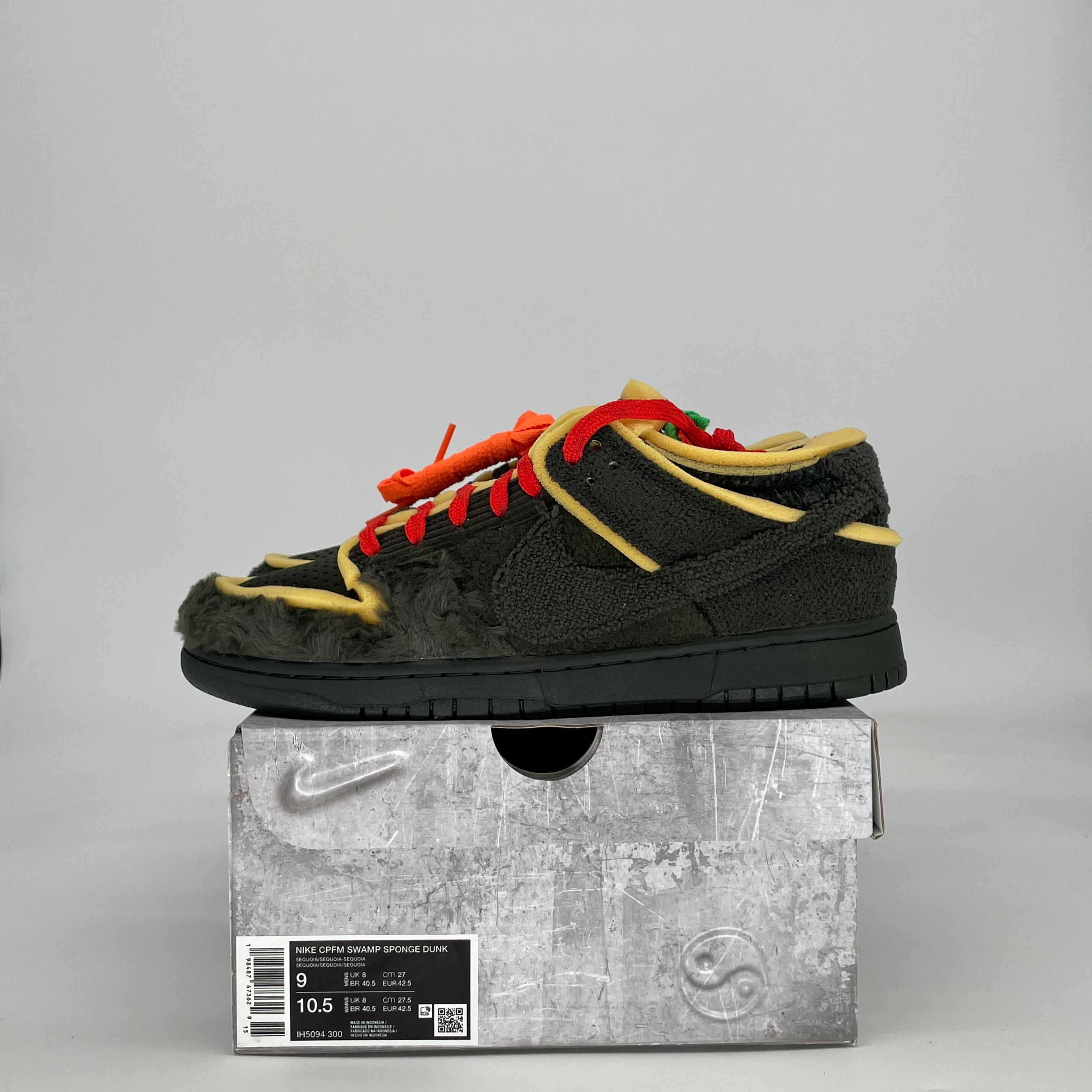 NIKE DUNK LOW CPFM SWAMP SPONGE SEQUOIA IH5094-300 SIZE 9/10.5W