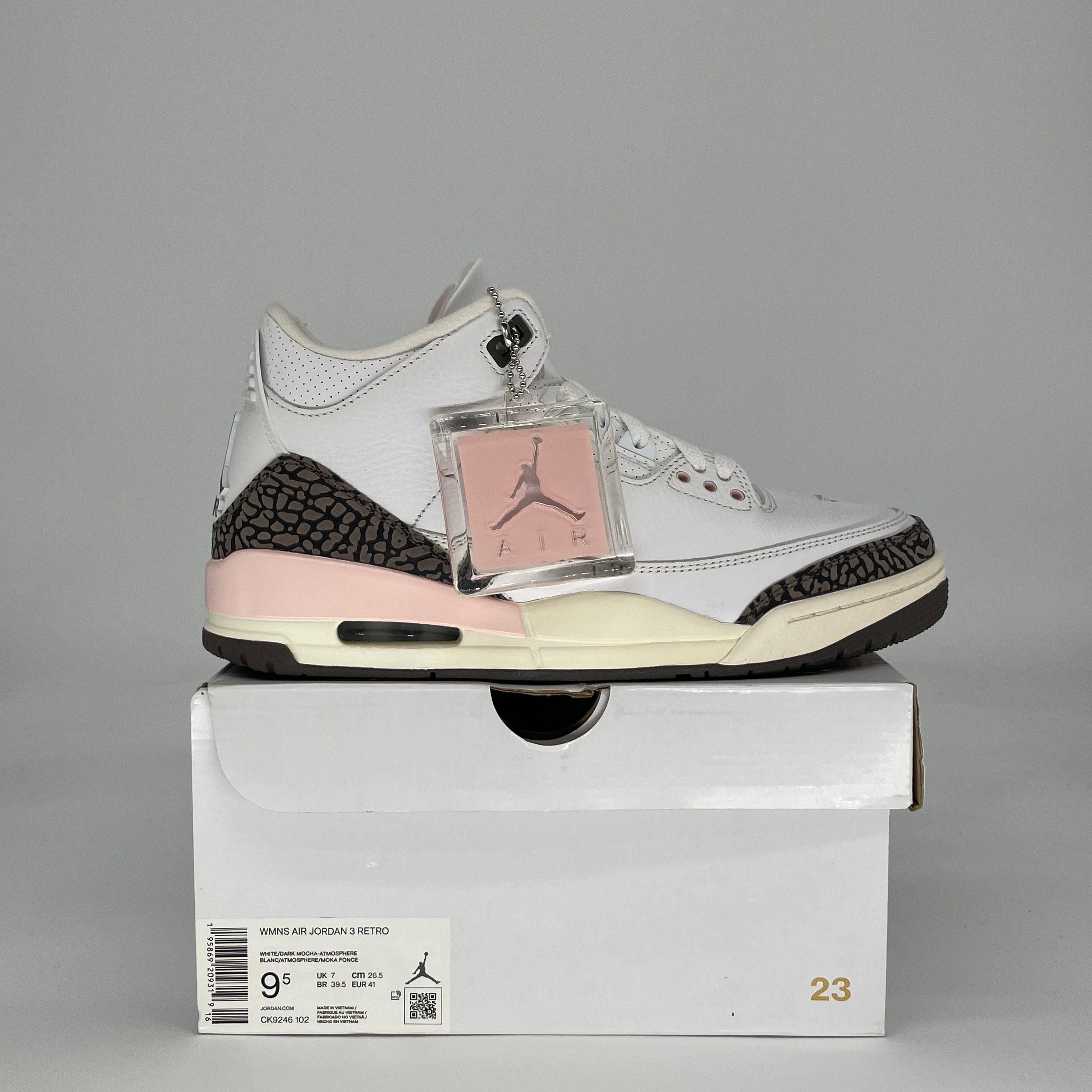 AIR JORDAN 3 NEAPOLITAN DARK MOCHA W CK9246-102 SIZE 8/9.5W