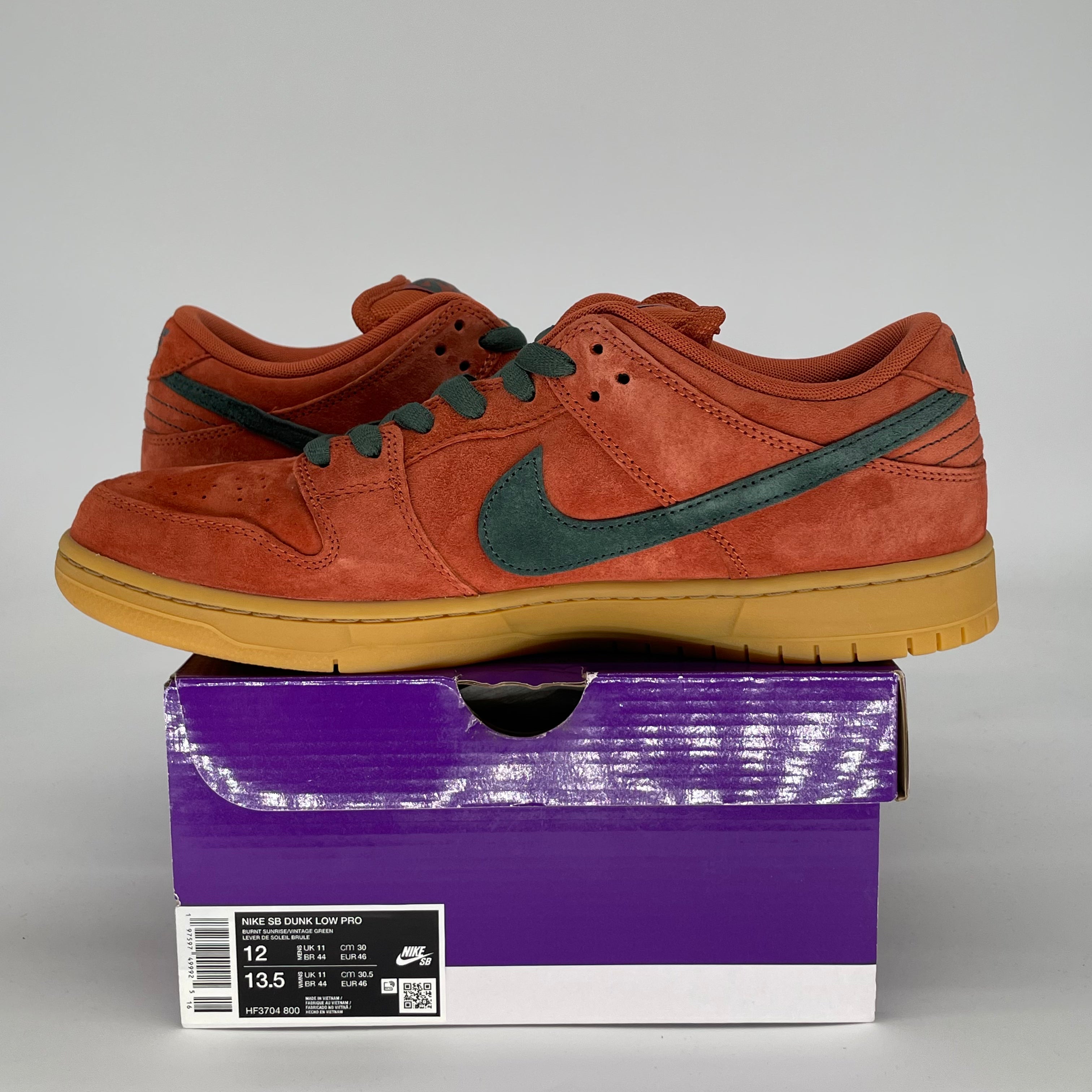 NIKE SB DUNK LOW BURNT SUNRISE HF3704-800 SIZE 12/13.5W