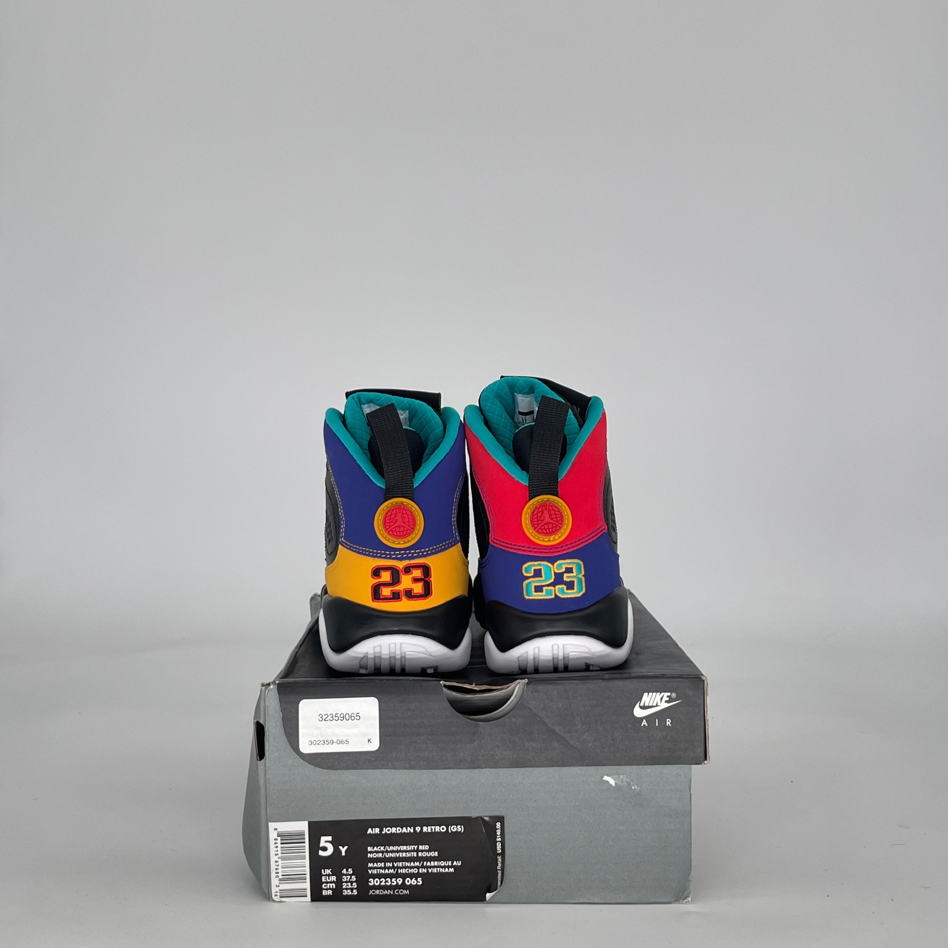 AIR JORDAN 9 DREAM IT DO IT 302359-065 SIZE 5/6.5W GS