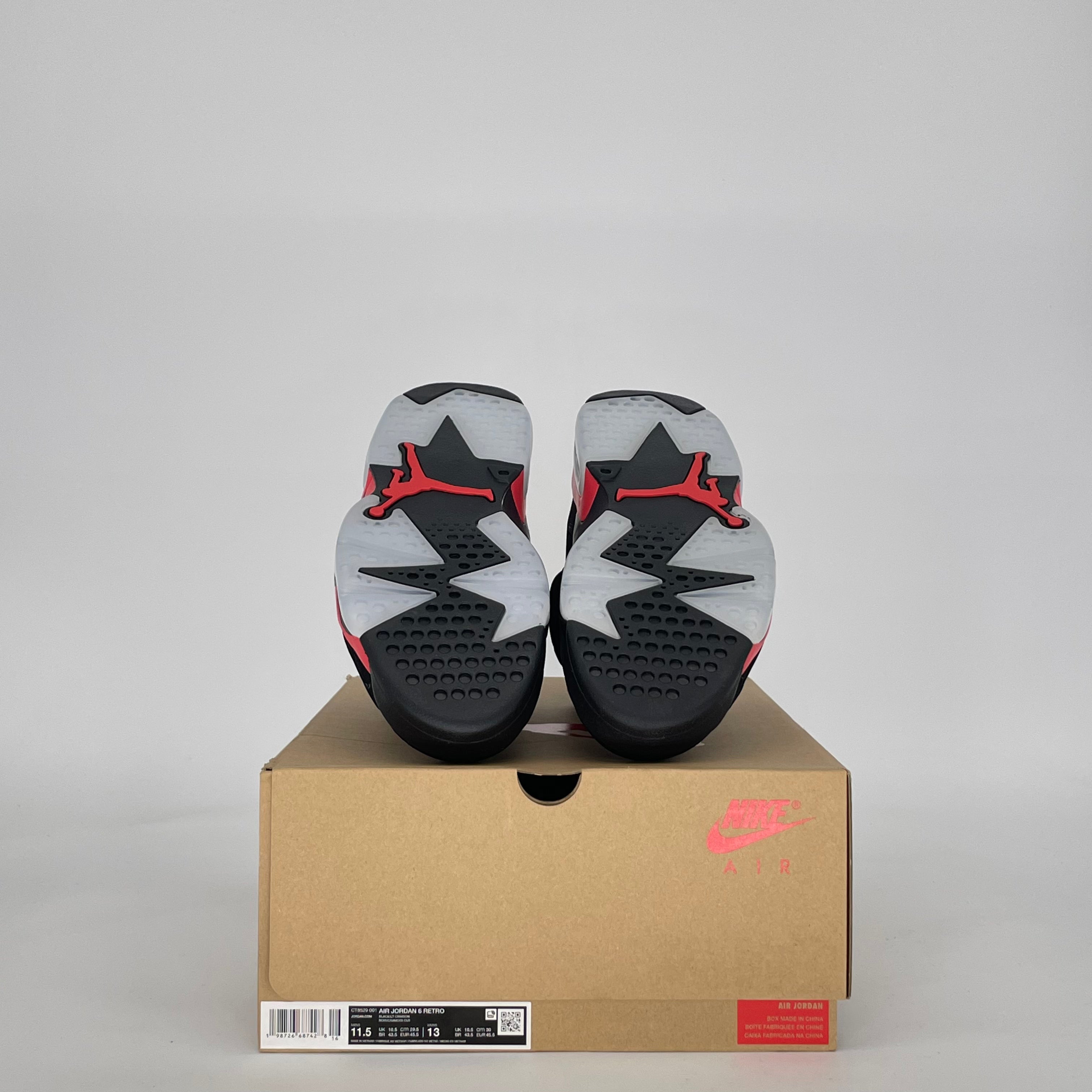 AIR JORDAN 6 INFRARED SALESMAN CT8529-001 SIZE 11.5/13W