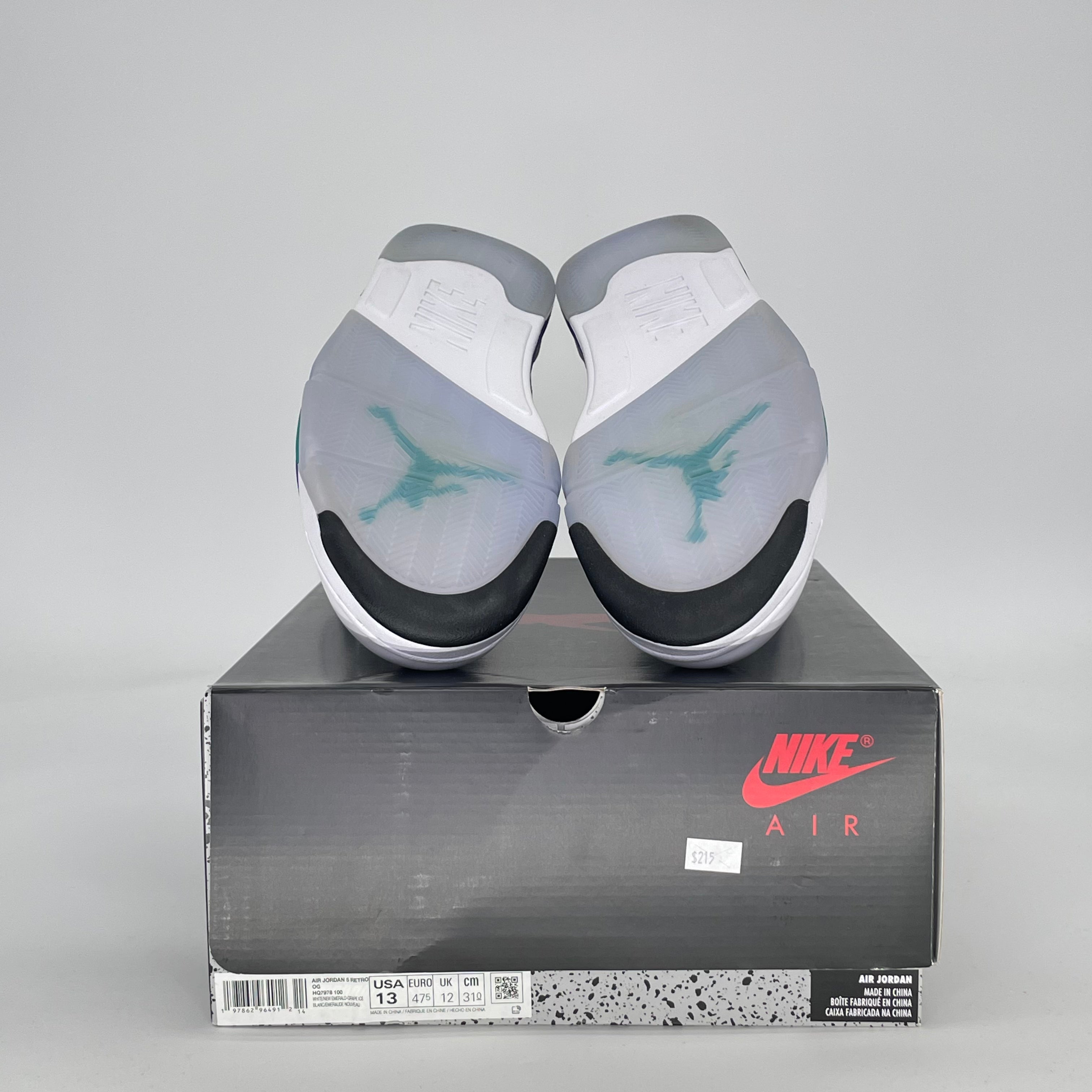 AIR JORDAN 5 GRAPE HQ7978-100 SIZE 13/14.5W