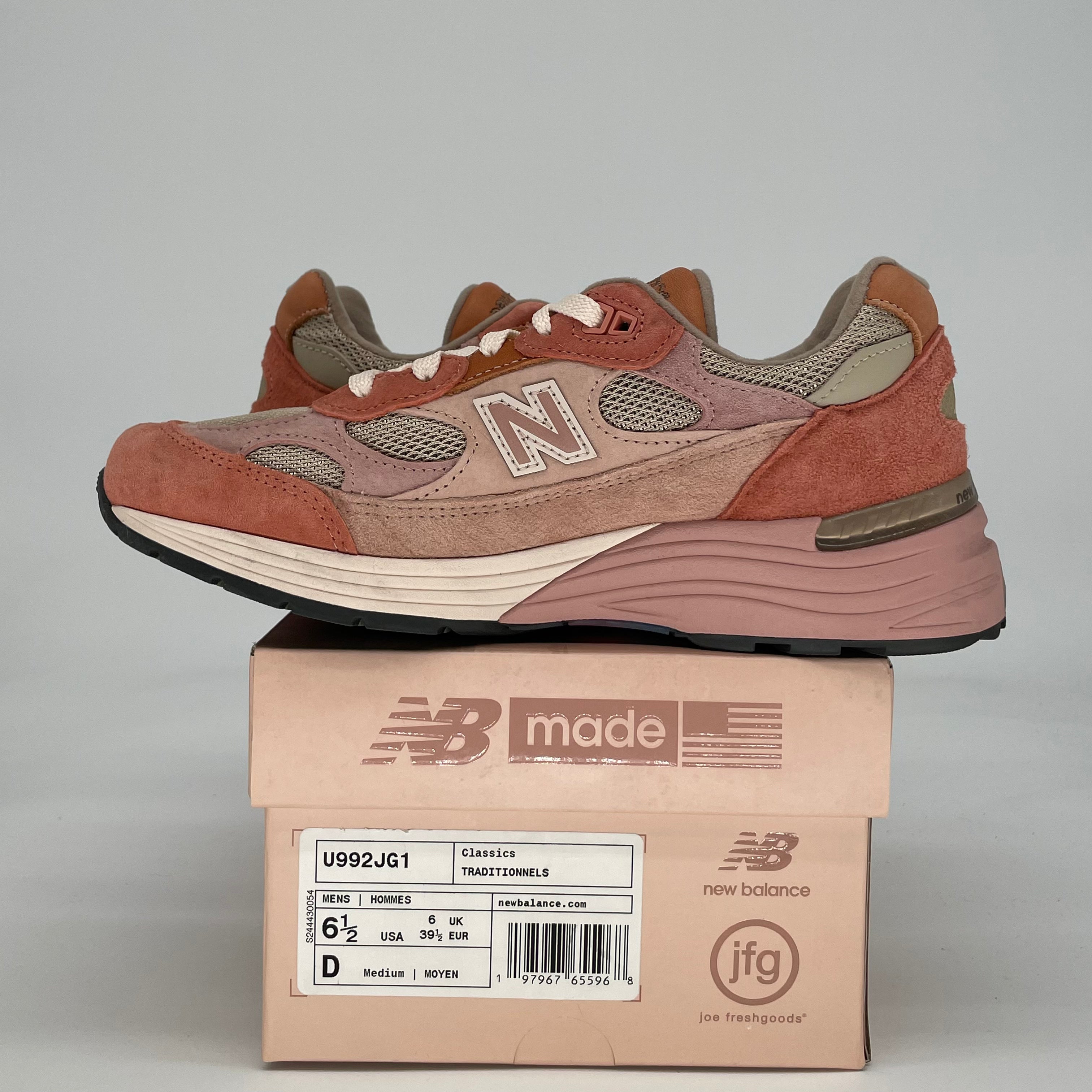 JOE FRESHGOODS X NEW BALANCE 992 MIUSA AGED WELL U992JG1 SIZE 6.5/8W
