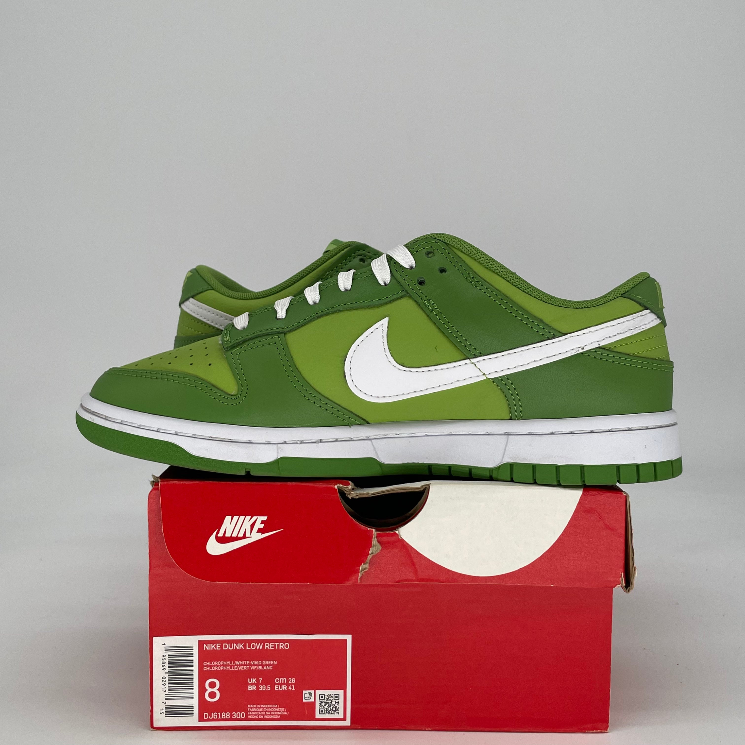 NIKE DUNK LOW CHLOROPHYLL DJ6188-300 SIZE 8/9.5W