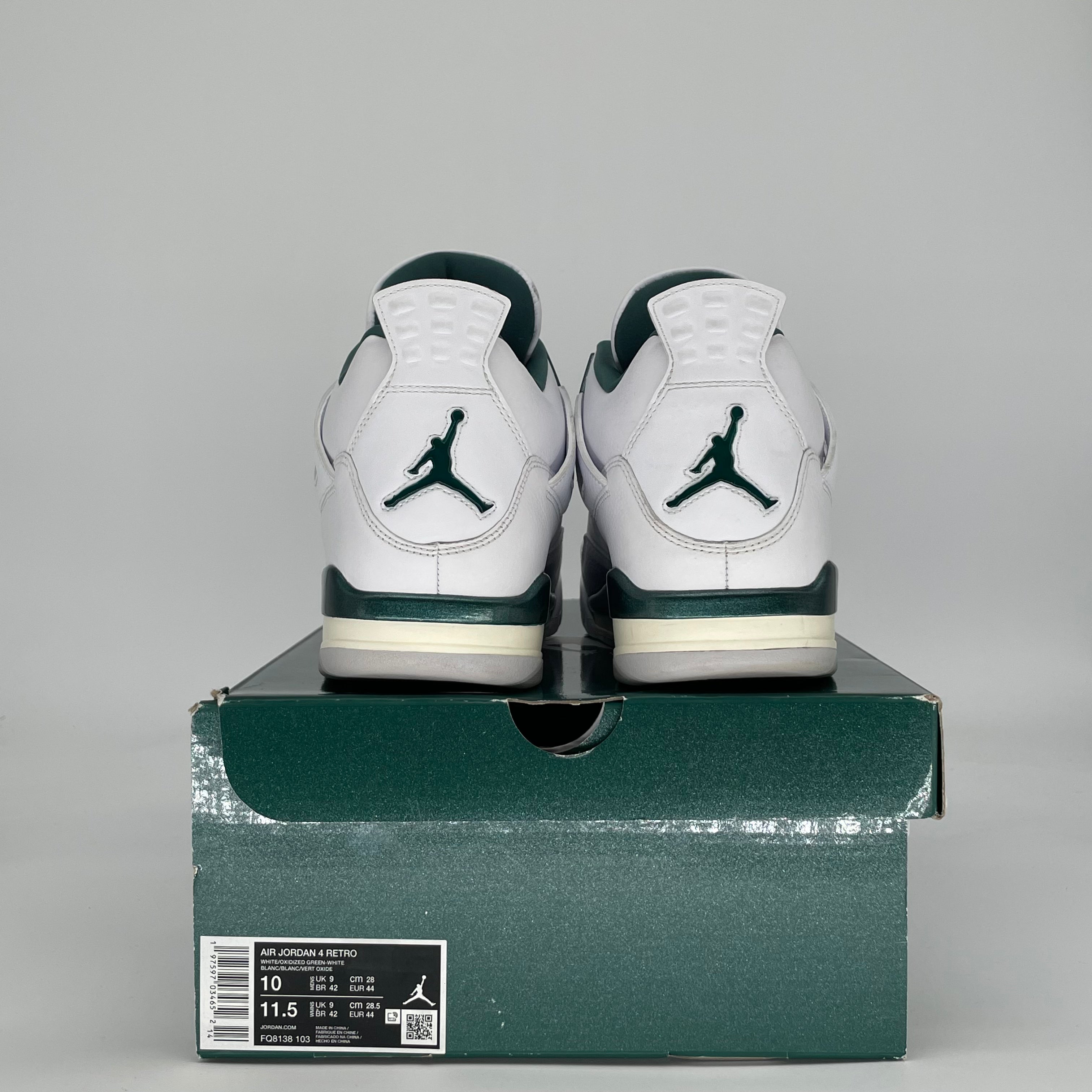 AIR JORDAN 4 OXIDIZED GREEN FQ8138-103 SIZE 10/11.5W